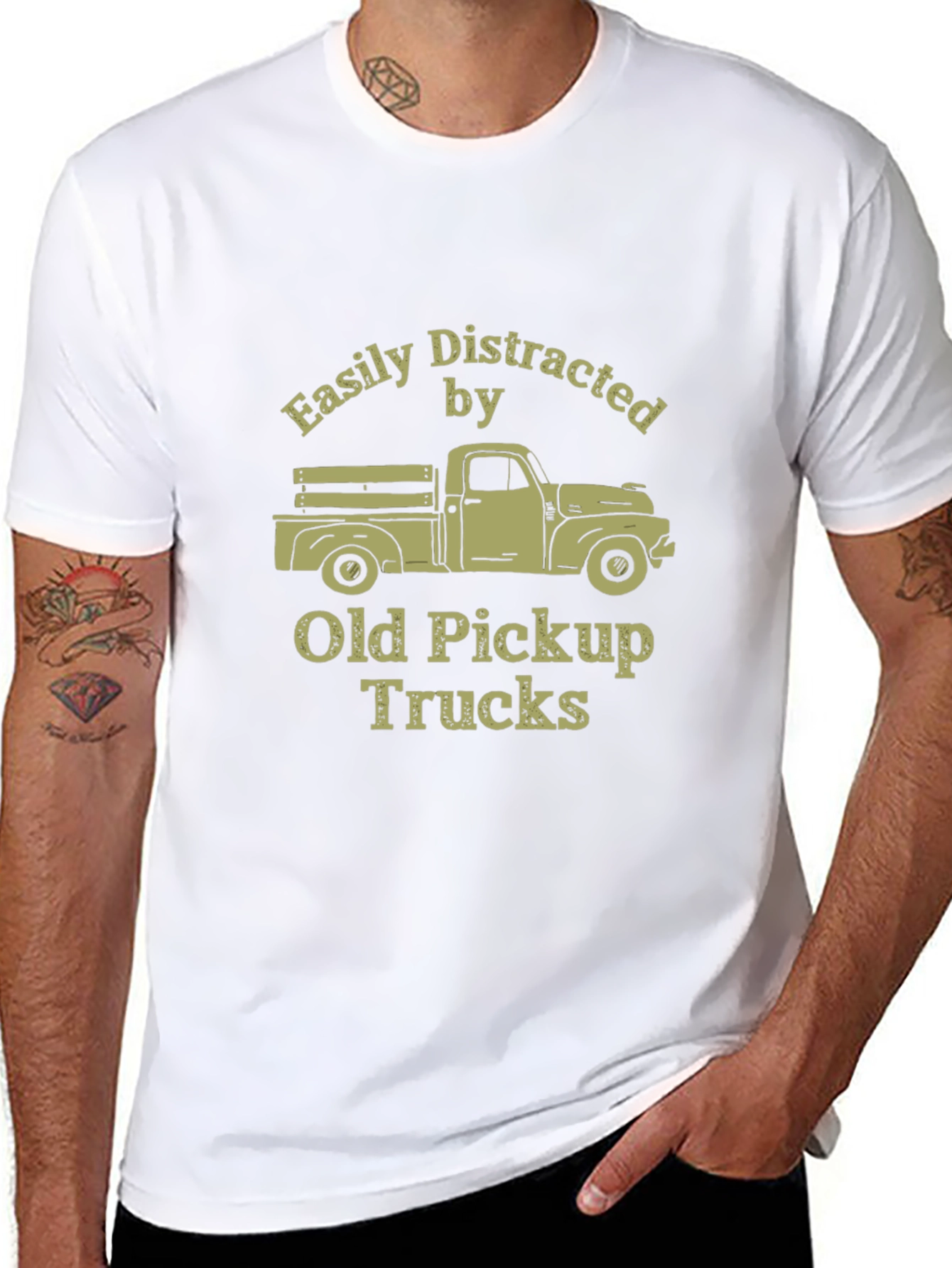 Easily Distracted by Old Pickup Trucks T-Shirt