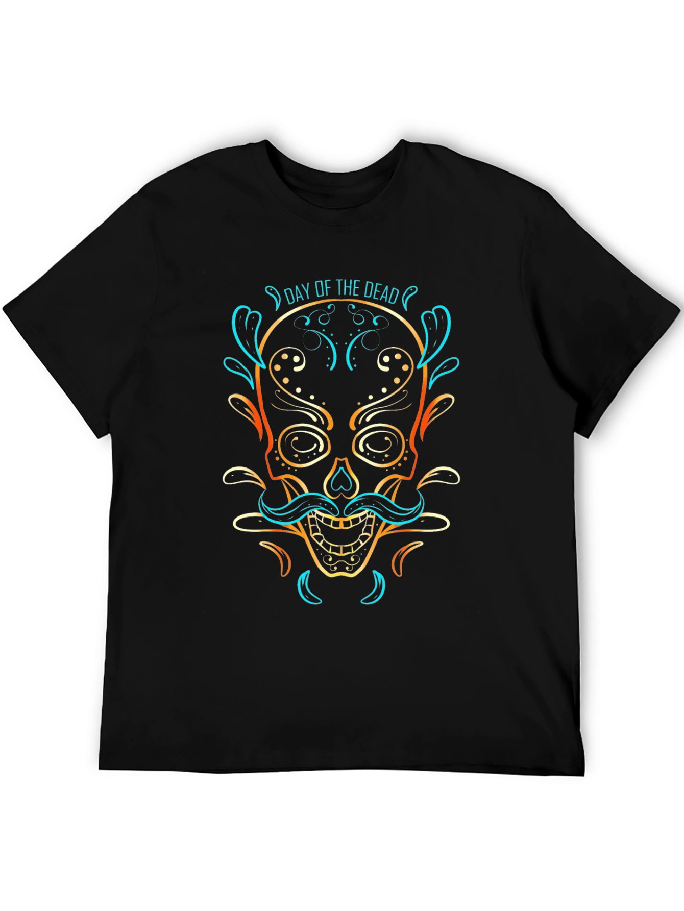 Day of the Dead Skull Graphic T-Shirt