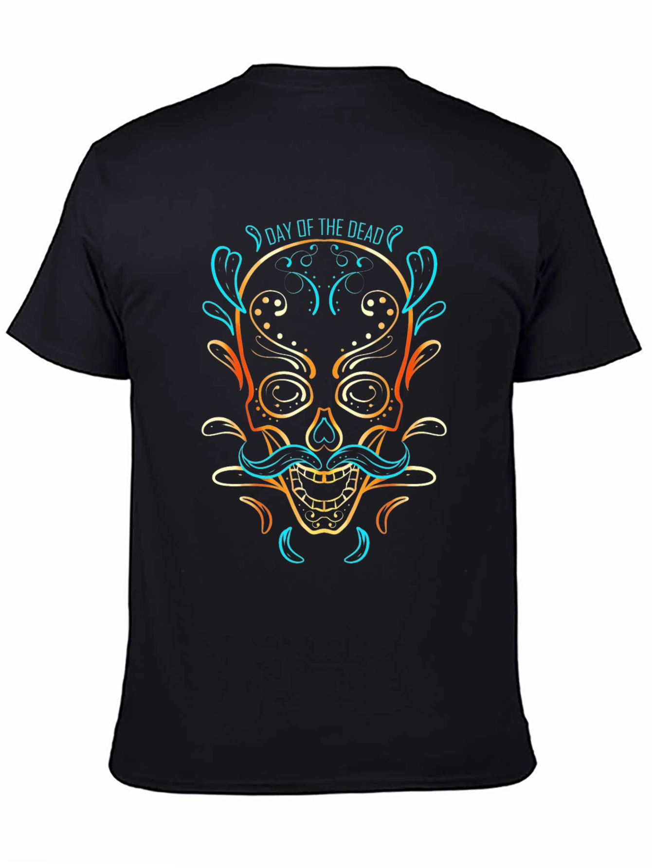 Day of the Dead Skull Graphic T-Shirt