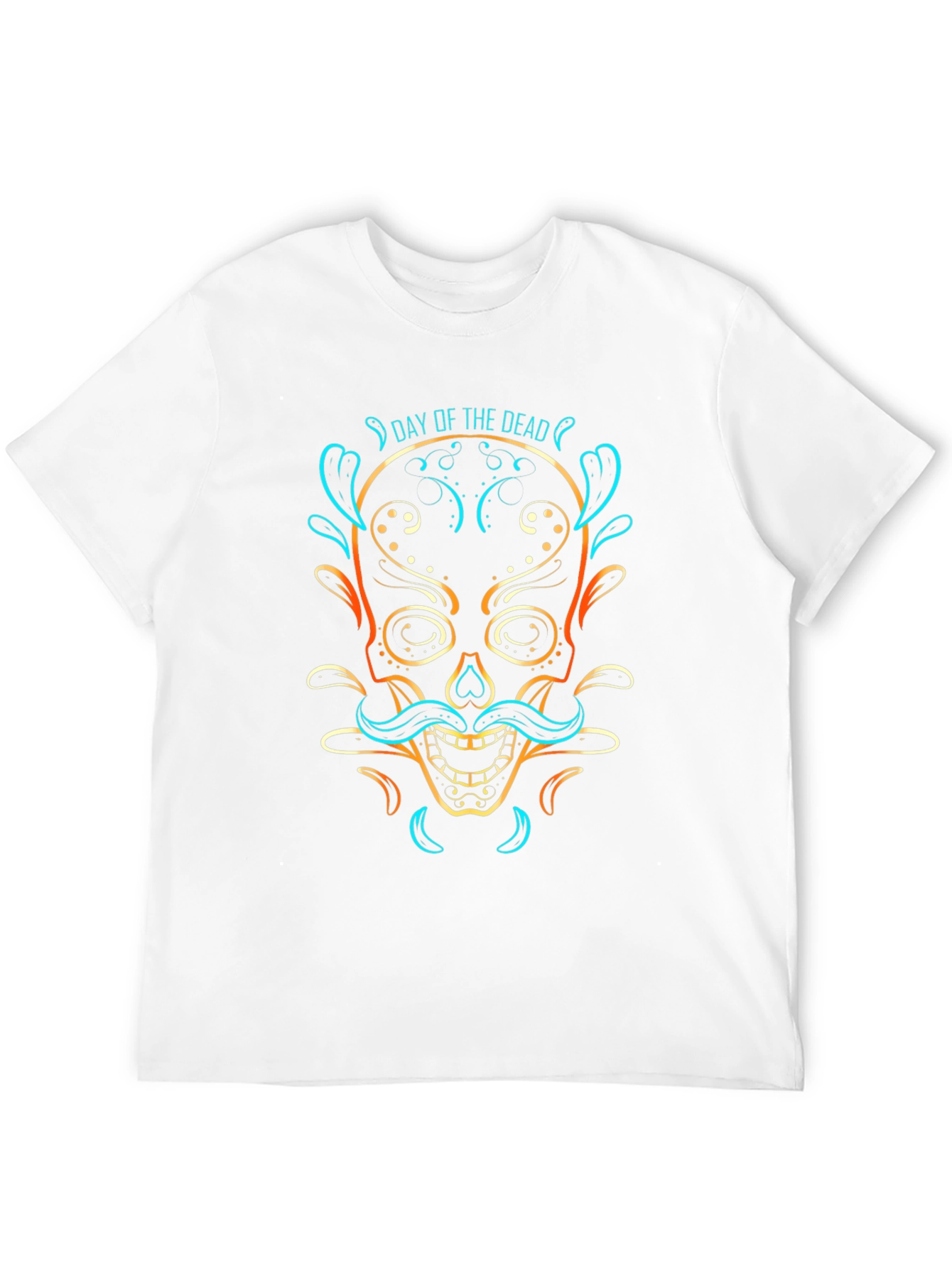 Day of the Dead Skull Graphic T-Shirt