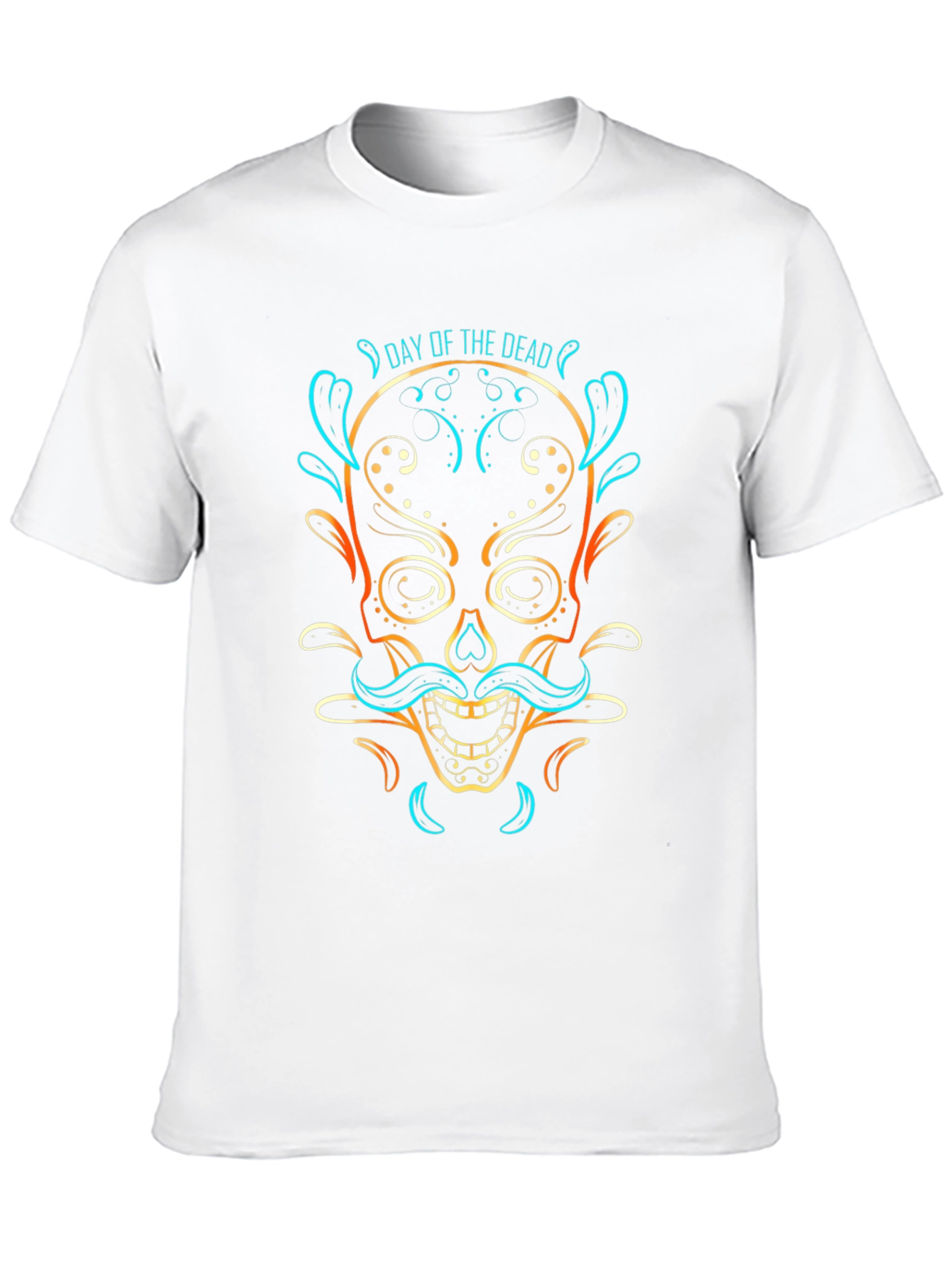 Day of the Dead Skull Graphic T-Shirt