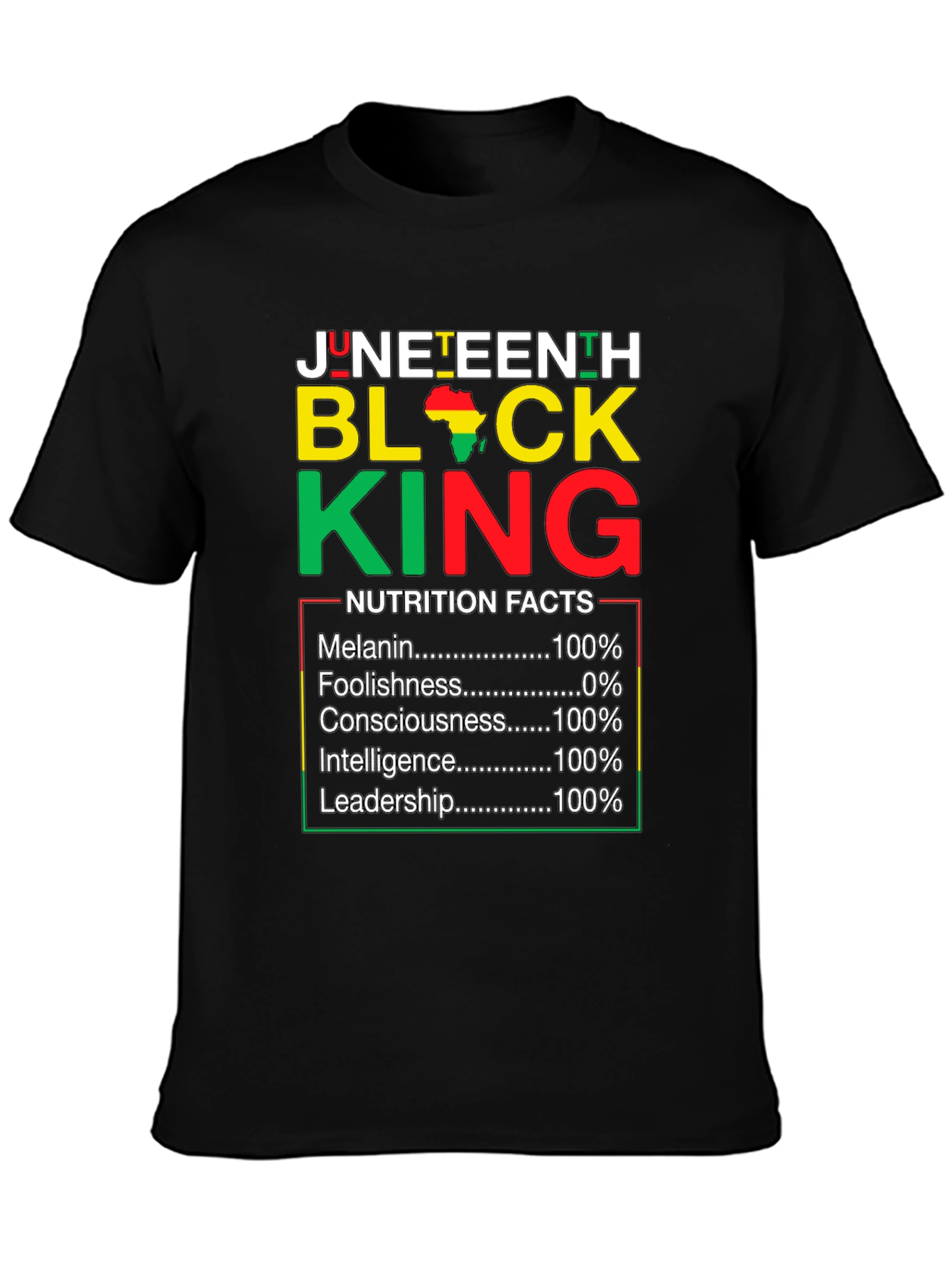 Juneteenth Black King T-Shirt