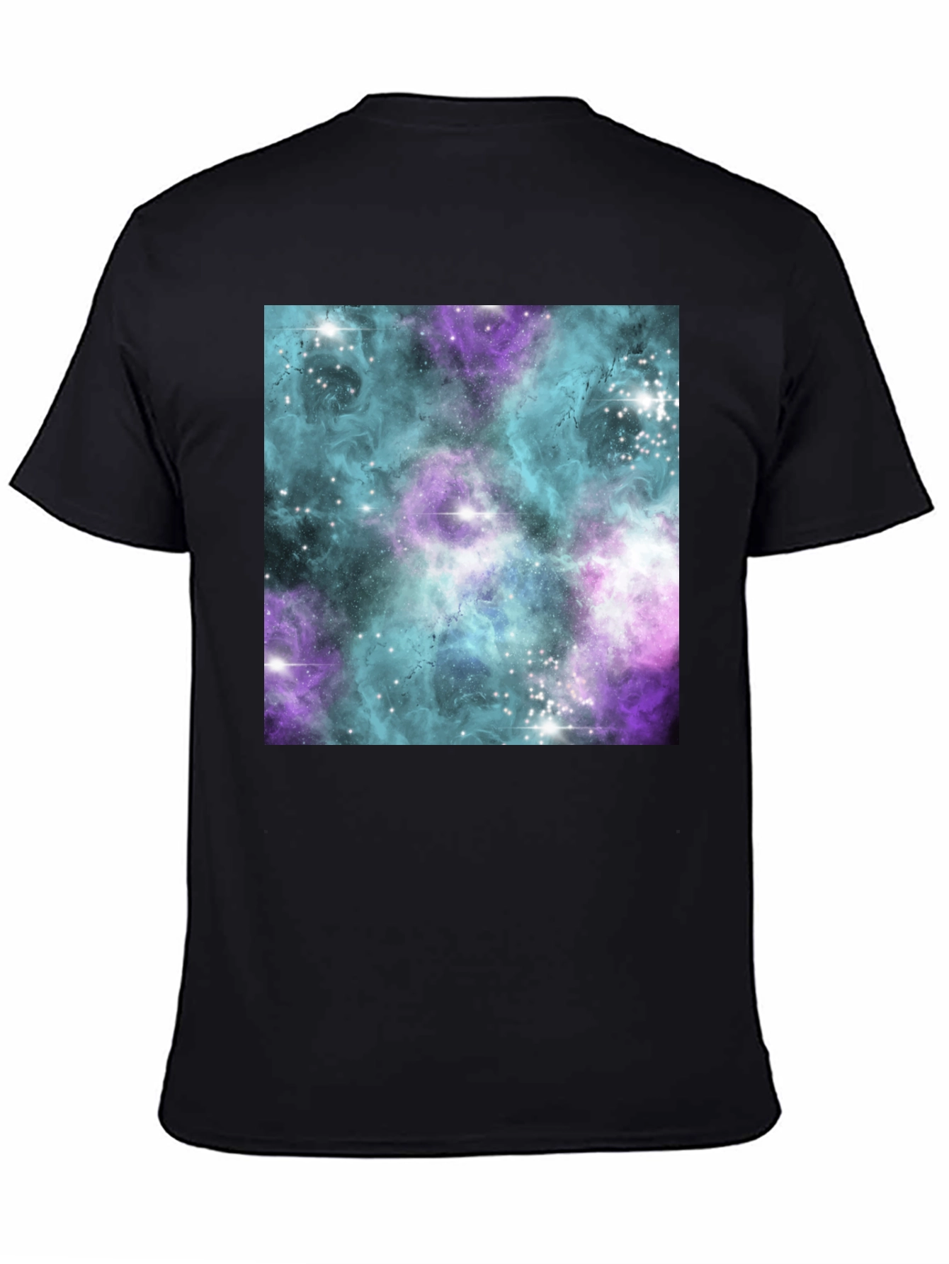 Galaxy Print Black Tee