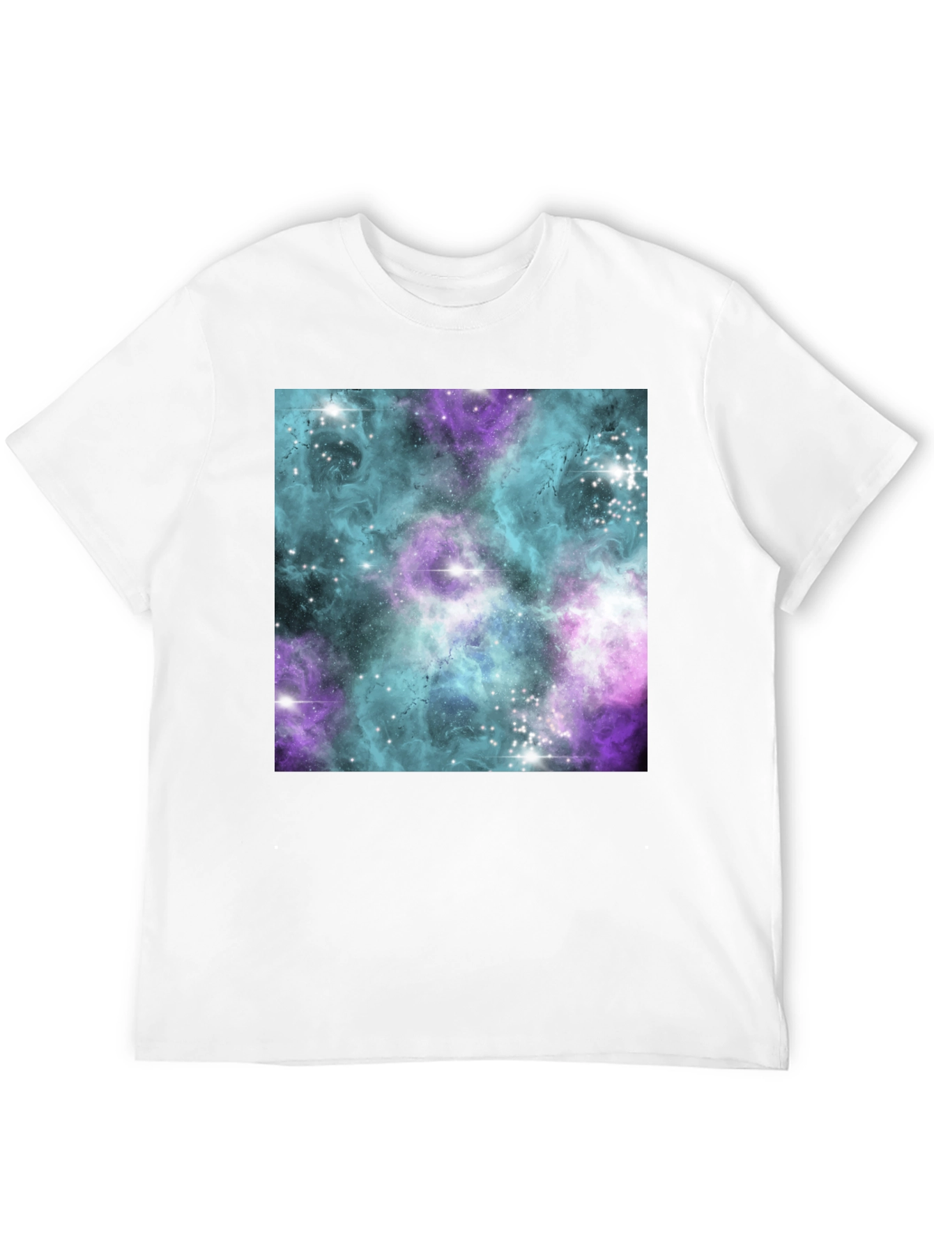 Galaxy Print Black Tee
