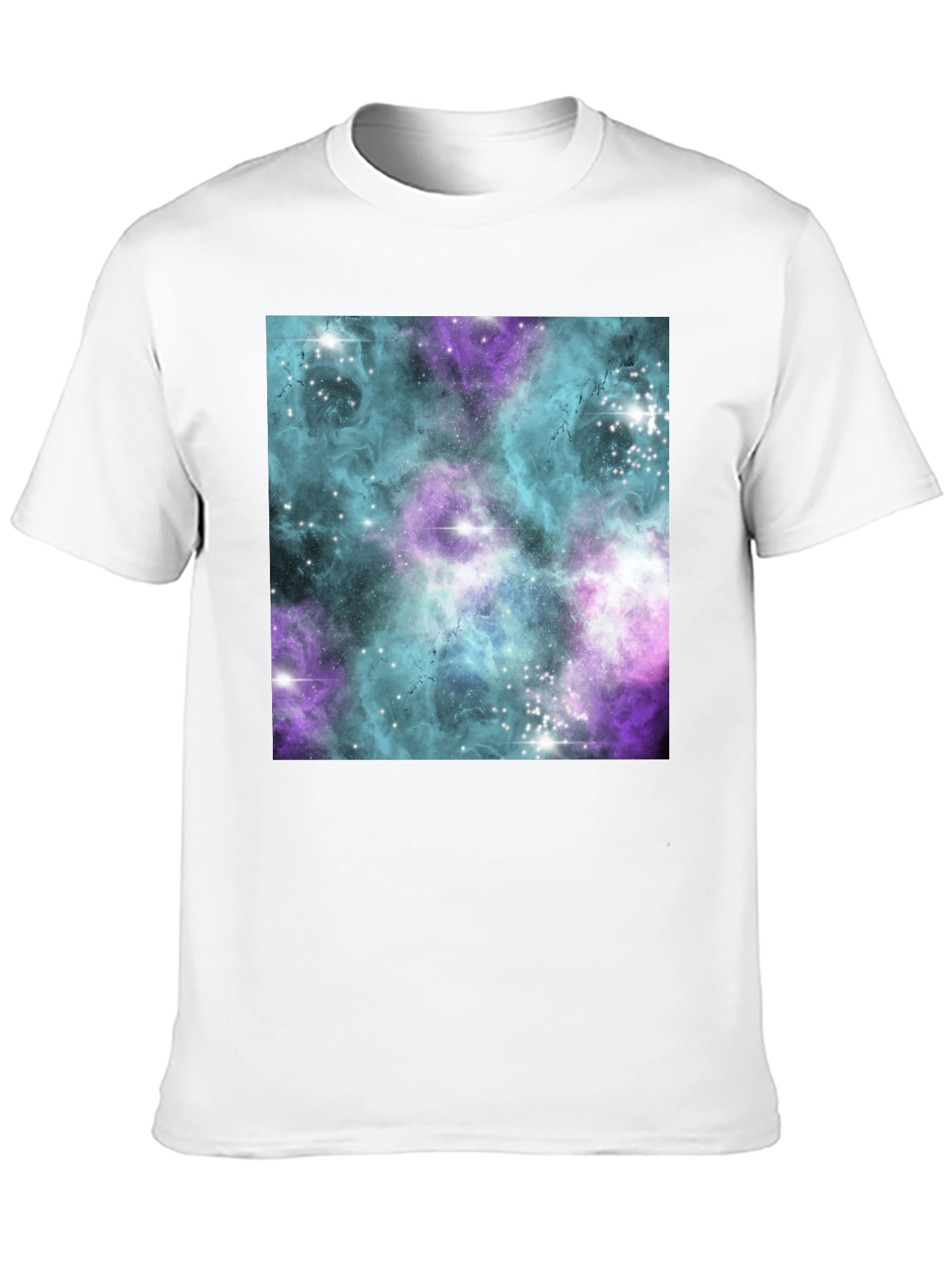 Galaxy Print Black Tee