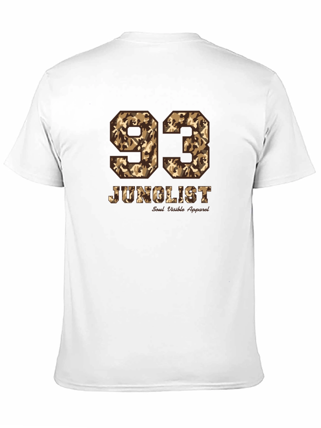 Junglist 93 Camo Print Black T-Shirt