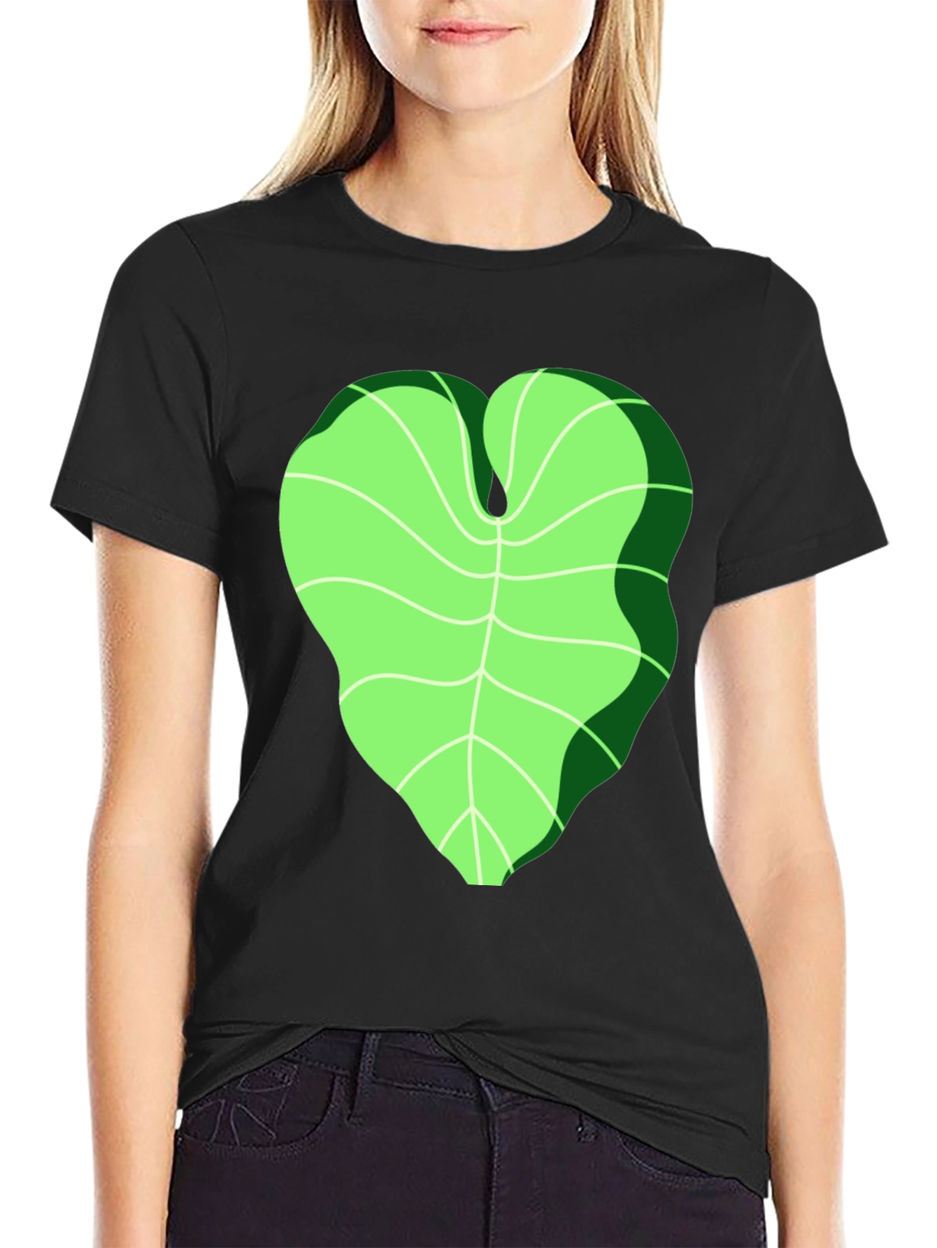 Leaf Graphic Tee - Unique Nature Inspired Design