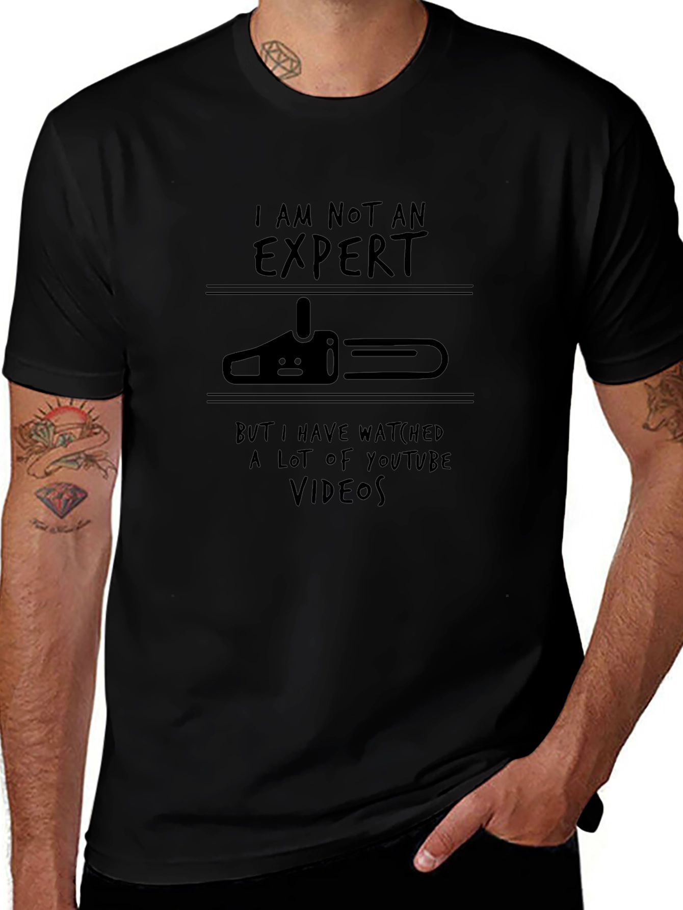 Expert Chainsaw Humor T-Shirt