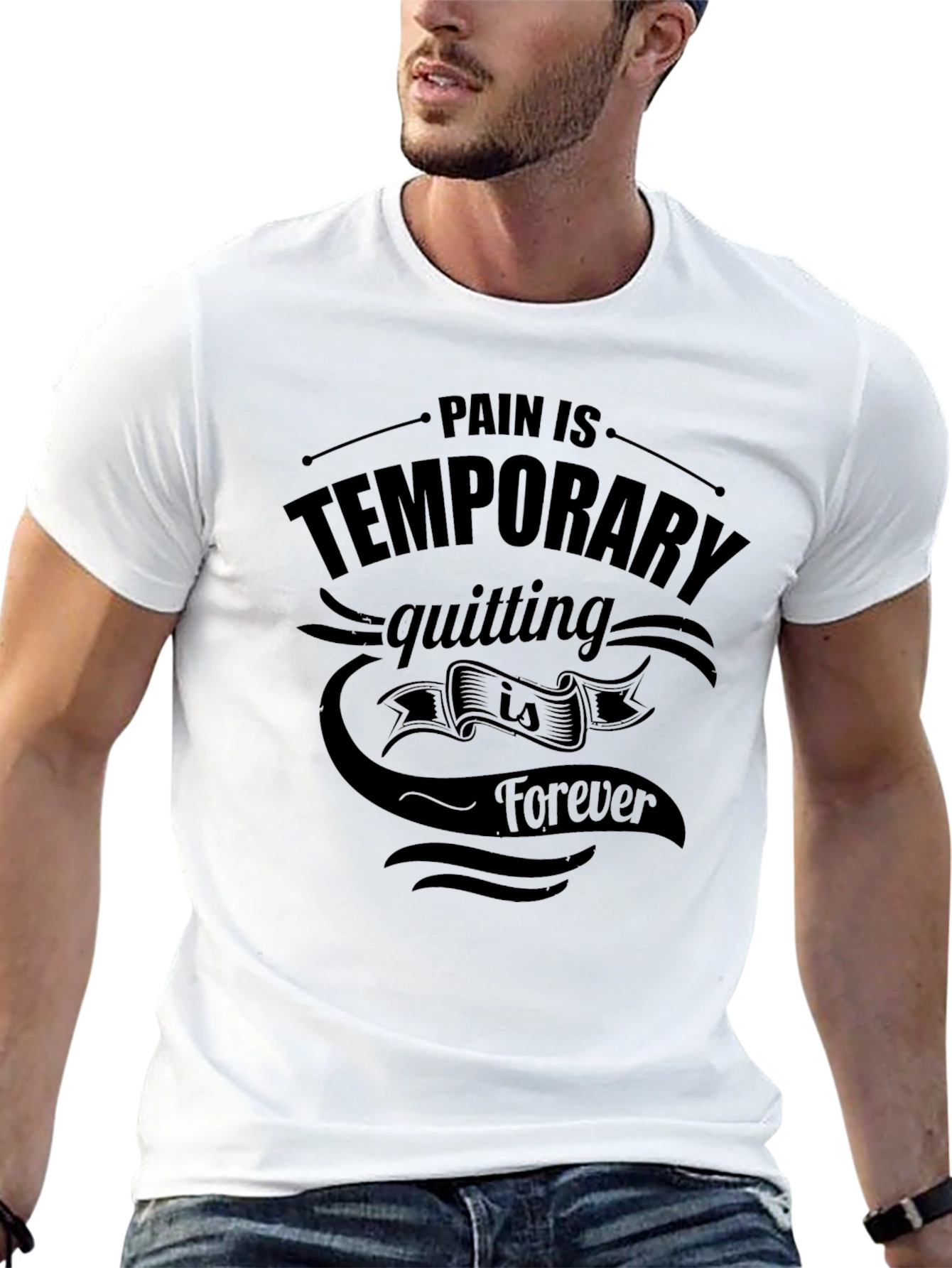 Pain is Temporary Black T-Shirt