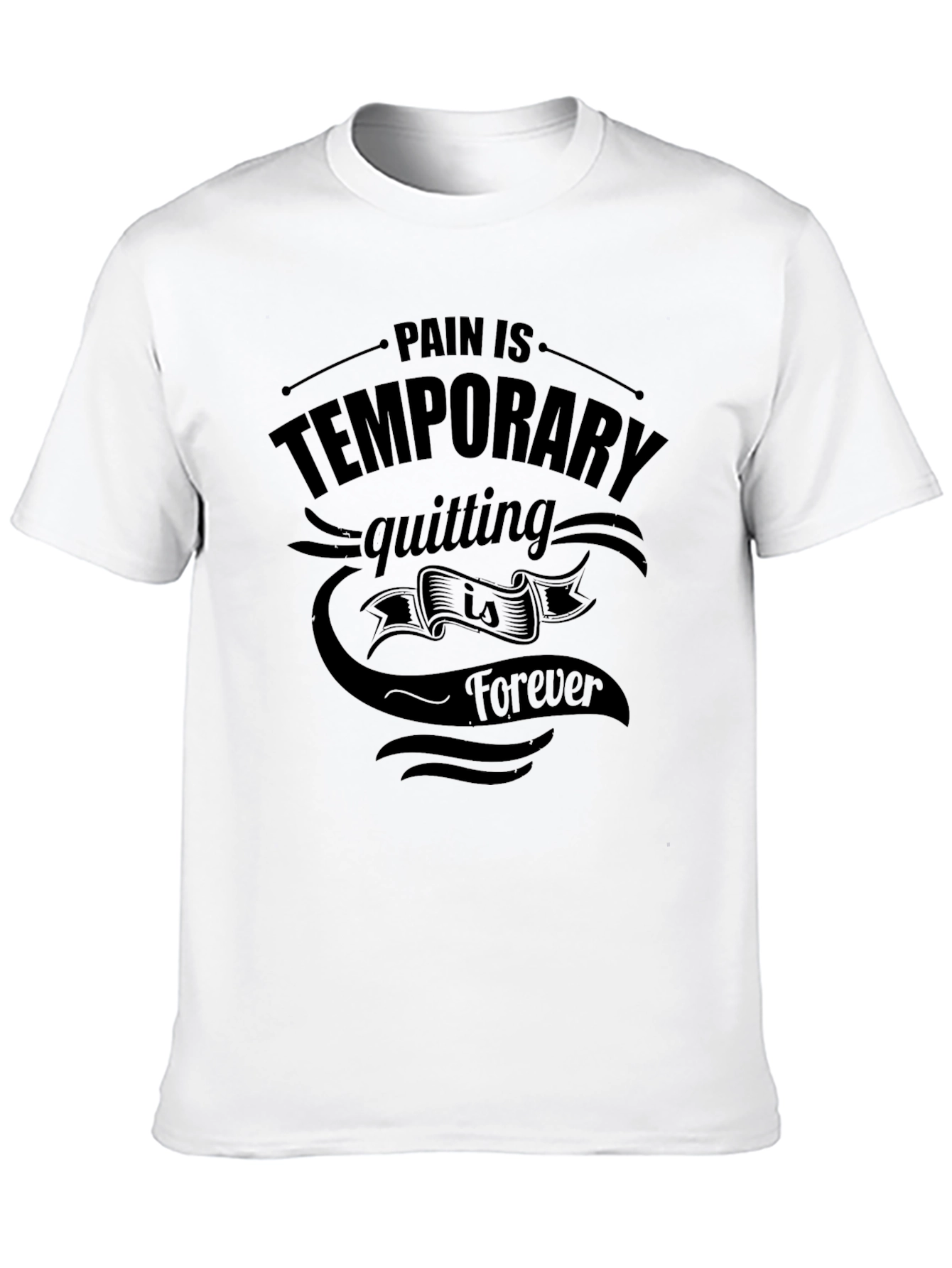 Pain is Temporary Black T-Shirt