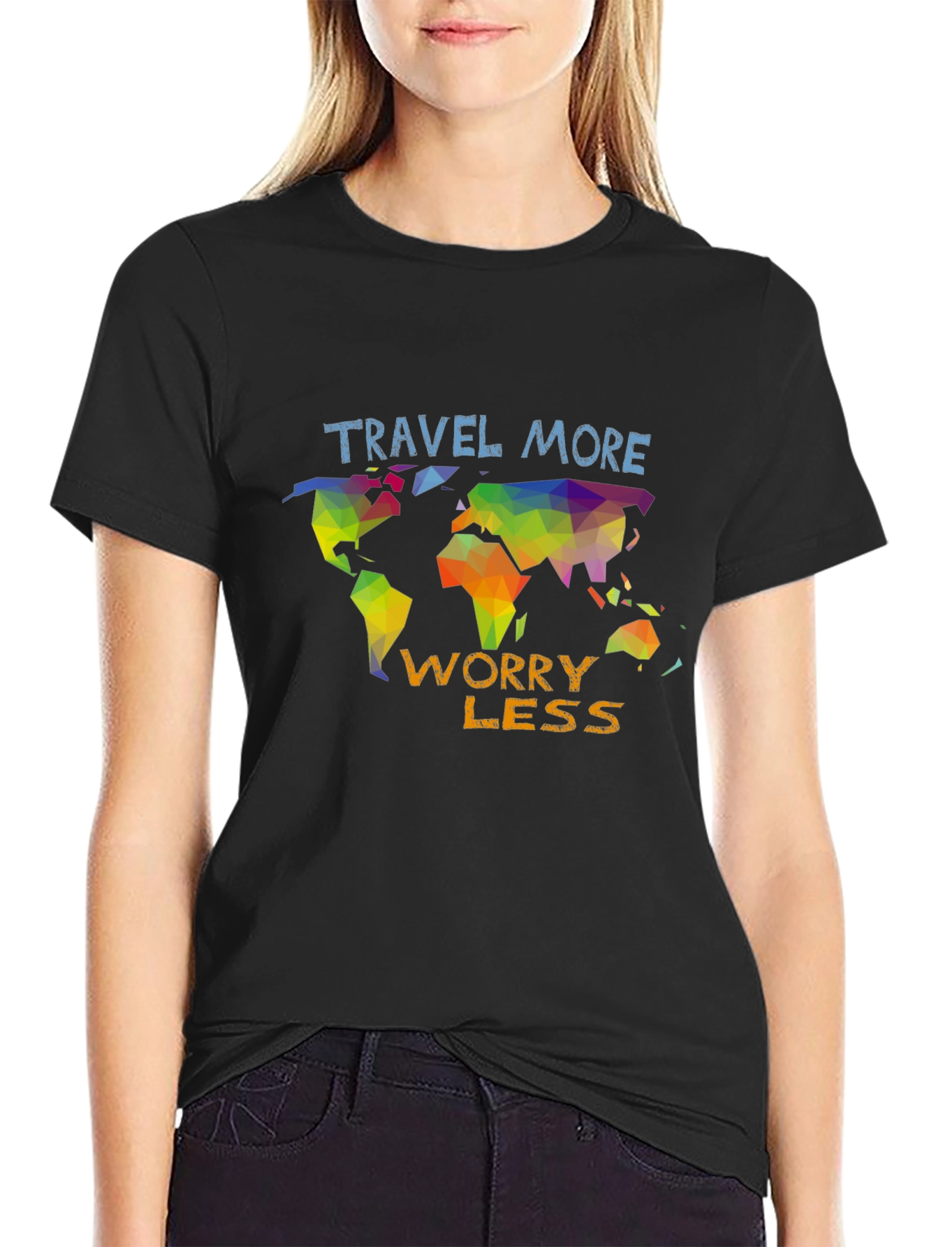 Travel More Worry Less Graphic T-Shirt