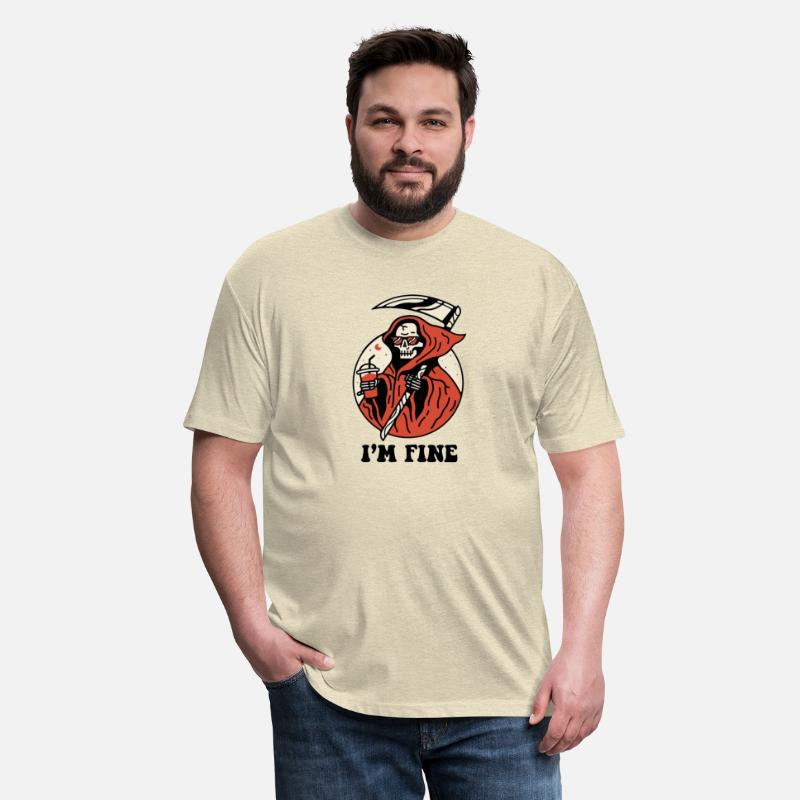 I'm fine funny retro grim reaper curious George