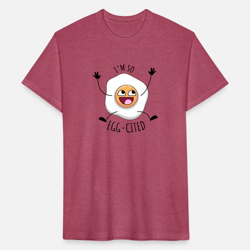 I’m So Egg-Cited - Funny Fried Egg Cartoon Design