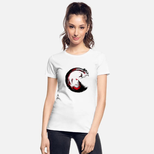 Infernal spiral Pacman-style monster