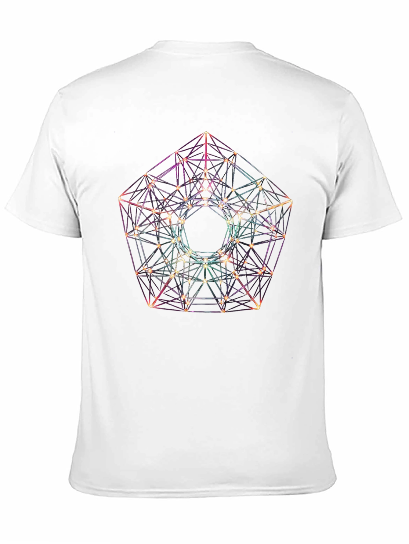 Geometric Design Black T-Shirt