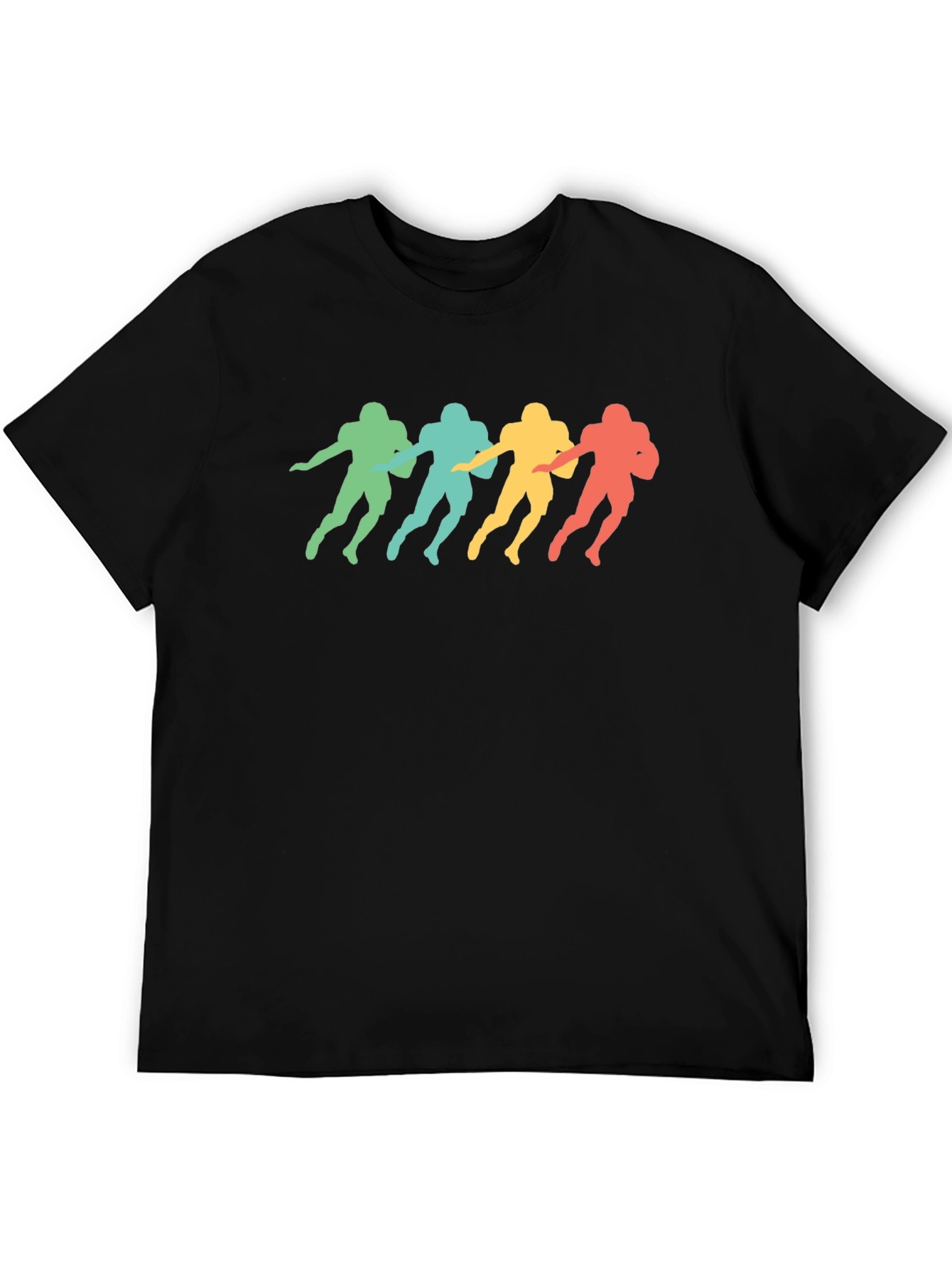 Retro Football Player Silhouette T-Shirt