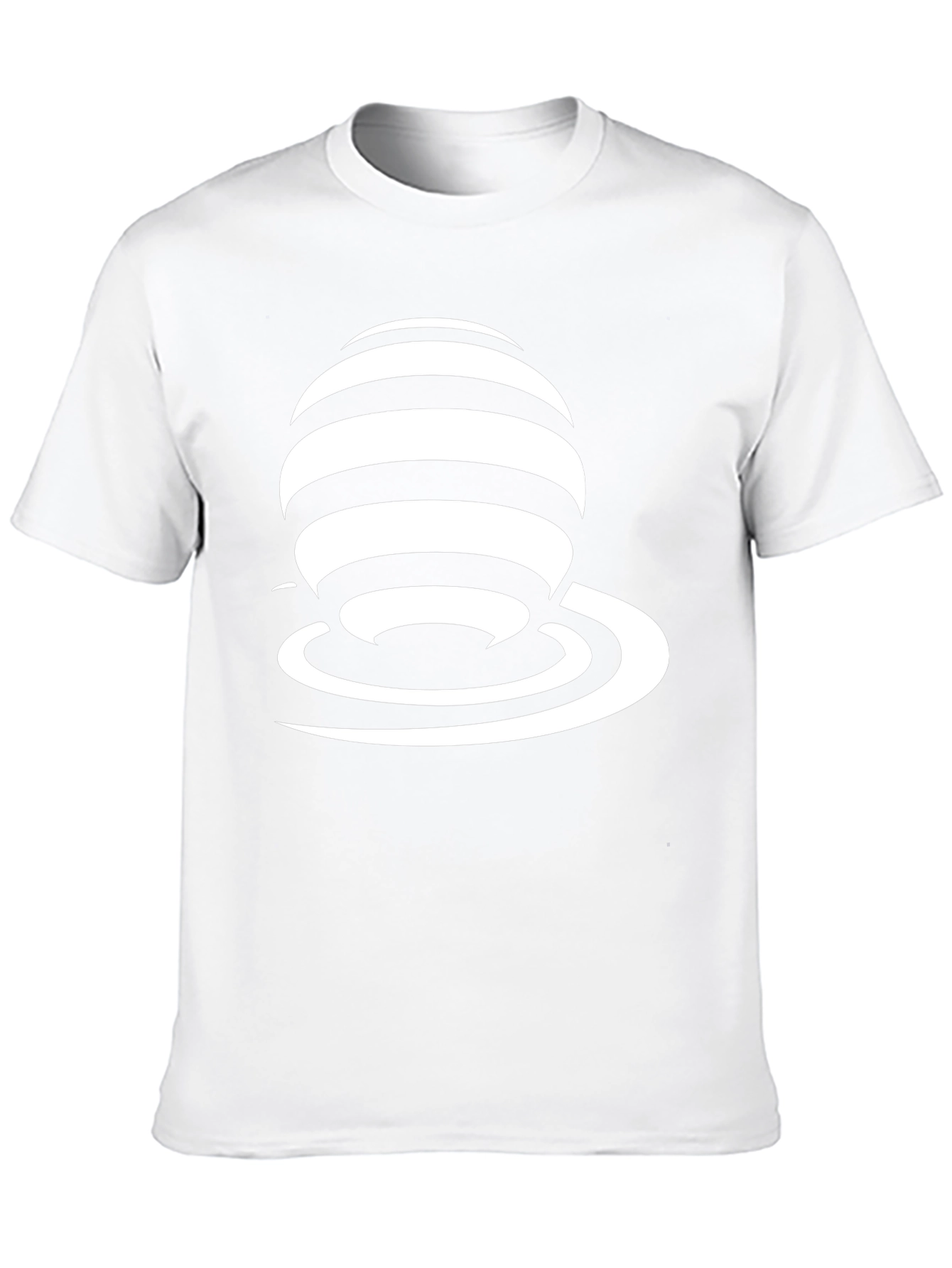 Stripped Sphere Graphic Tee - Modern Style