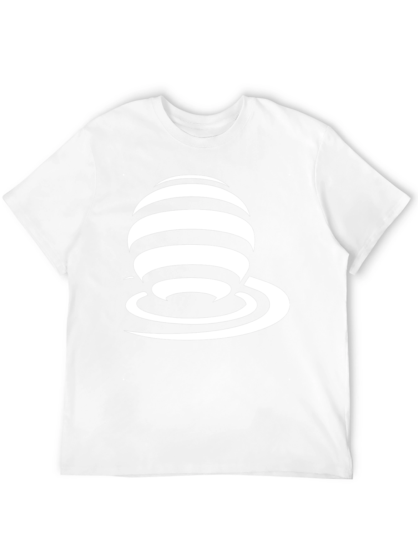 Stripped Sphere Graphic Tee - Modern Style