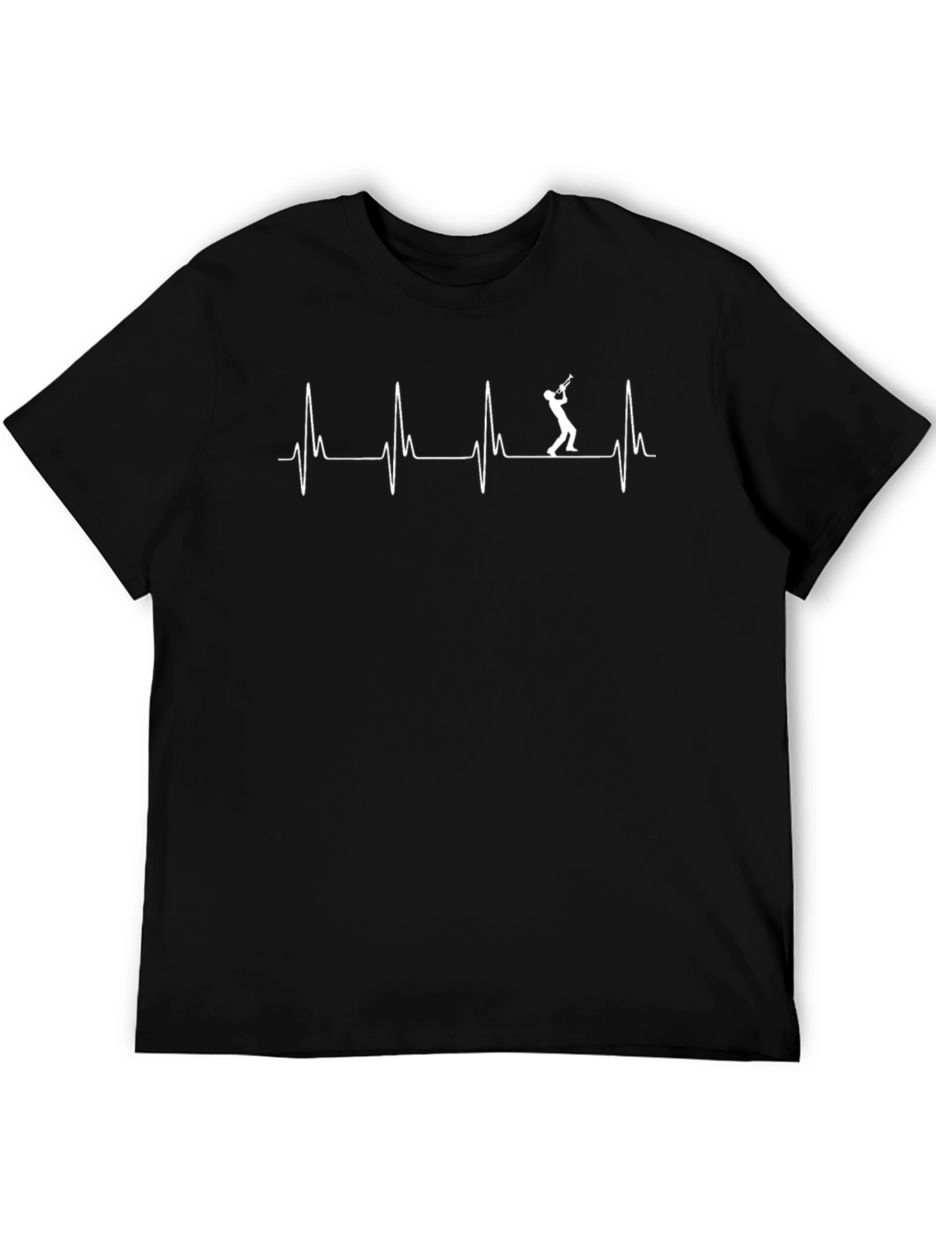 Trumpet Heartbeat T-Shirt - Musicians Pulse