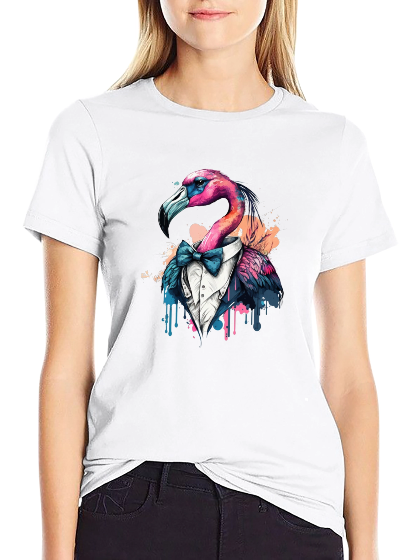 Flamingo Tuxedo T-Shirt
