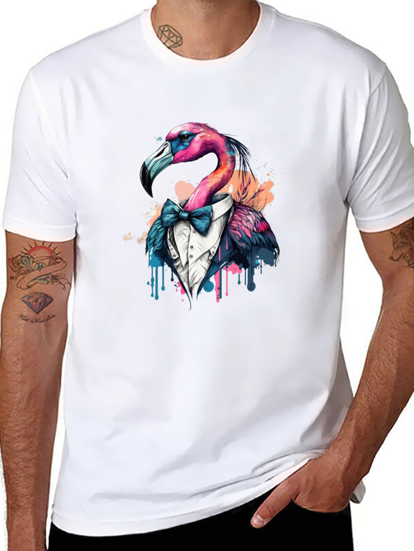 Flamingo Tuxedo T-Shirt