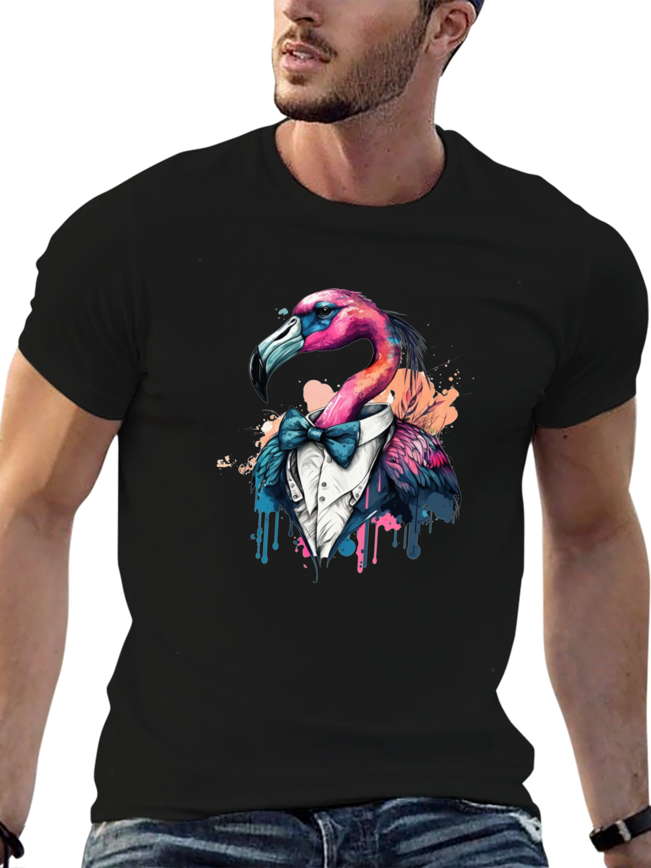 Flamingo Tuxedo T-Shirt