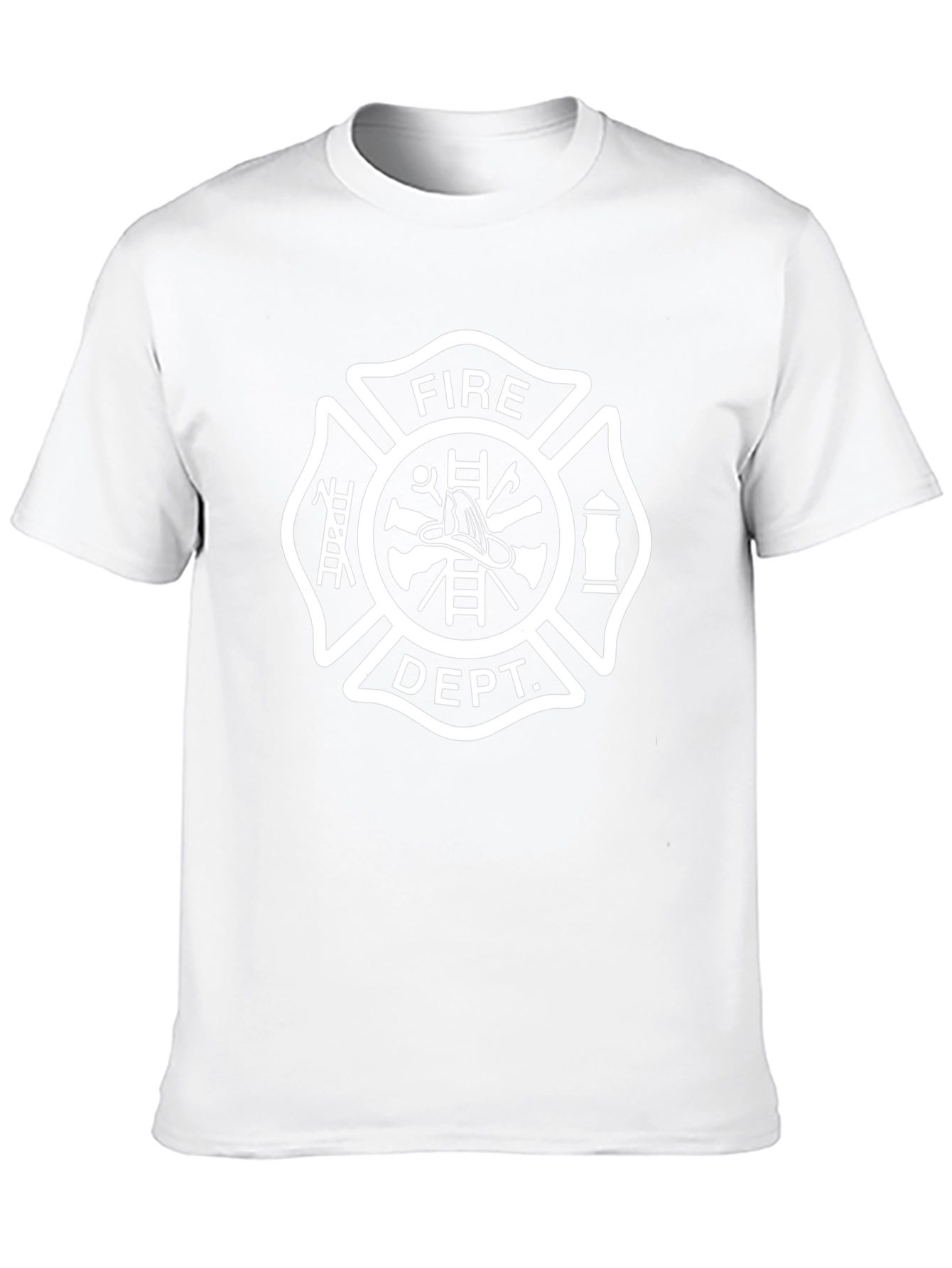 Fire Dept. Maltese Cross Black T-Shirt