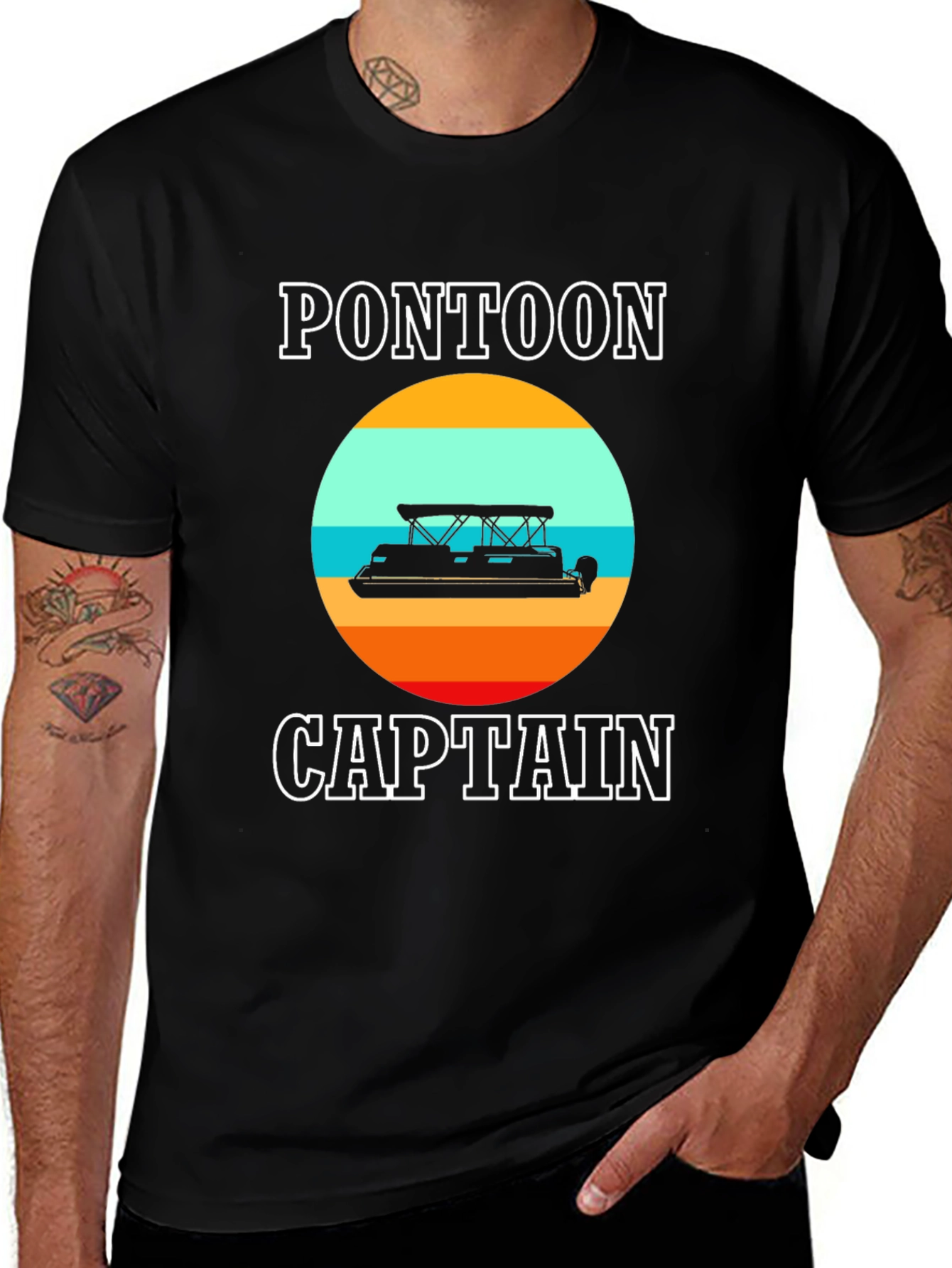 Pontoon Captain T-Shirt - Boating Apparel