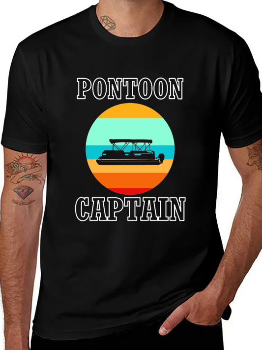 Pontoon Captain T-Shirt - Boating Apparel