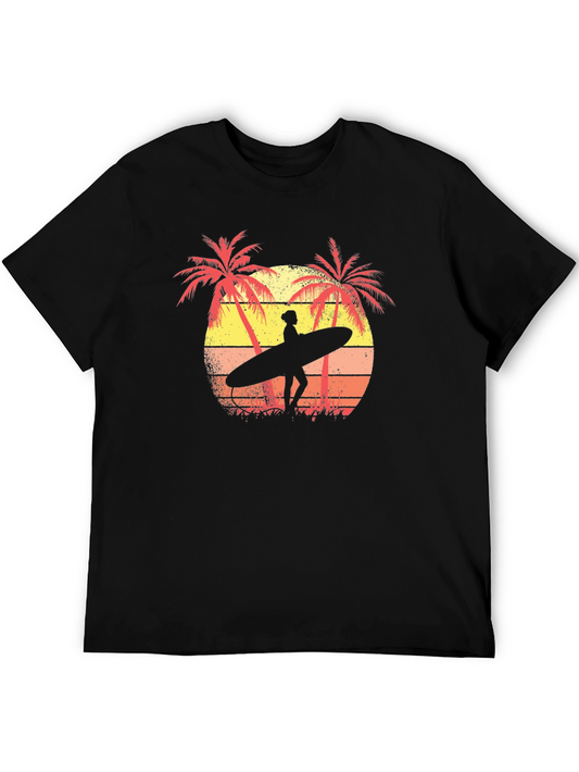 Surfer Silhouette Graphic Tee