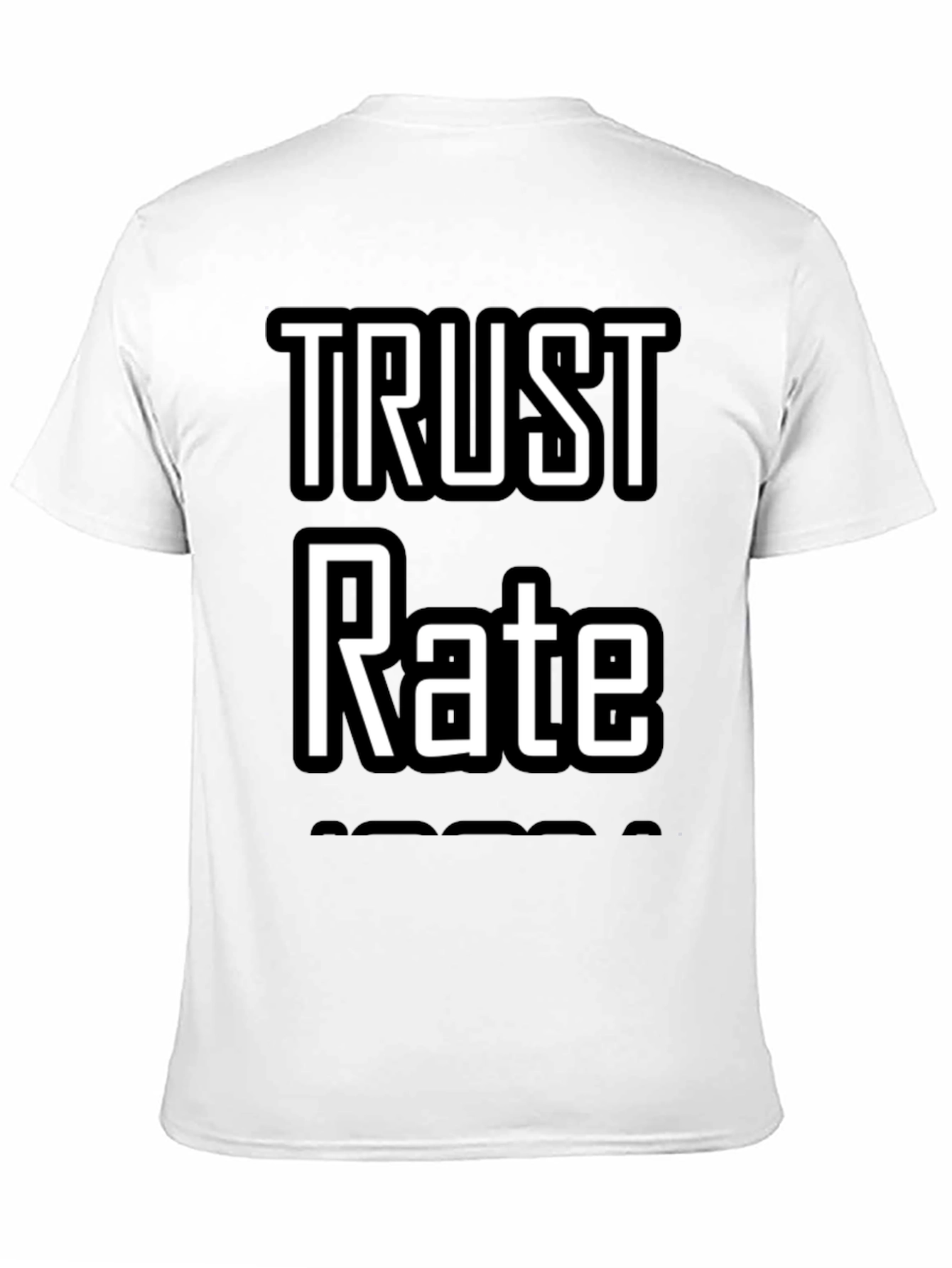 Trust Rate T-Shirt - Black Graphic Tee