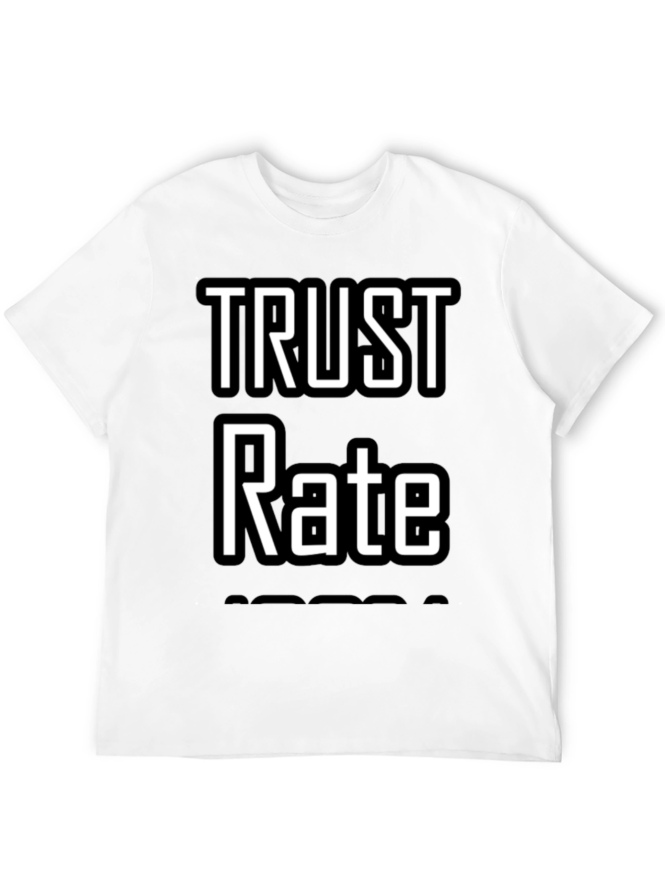 Trust Rate T-Shirt - Black Graphic Tee