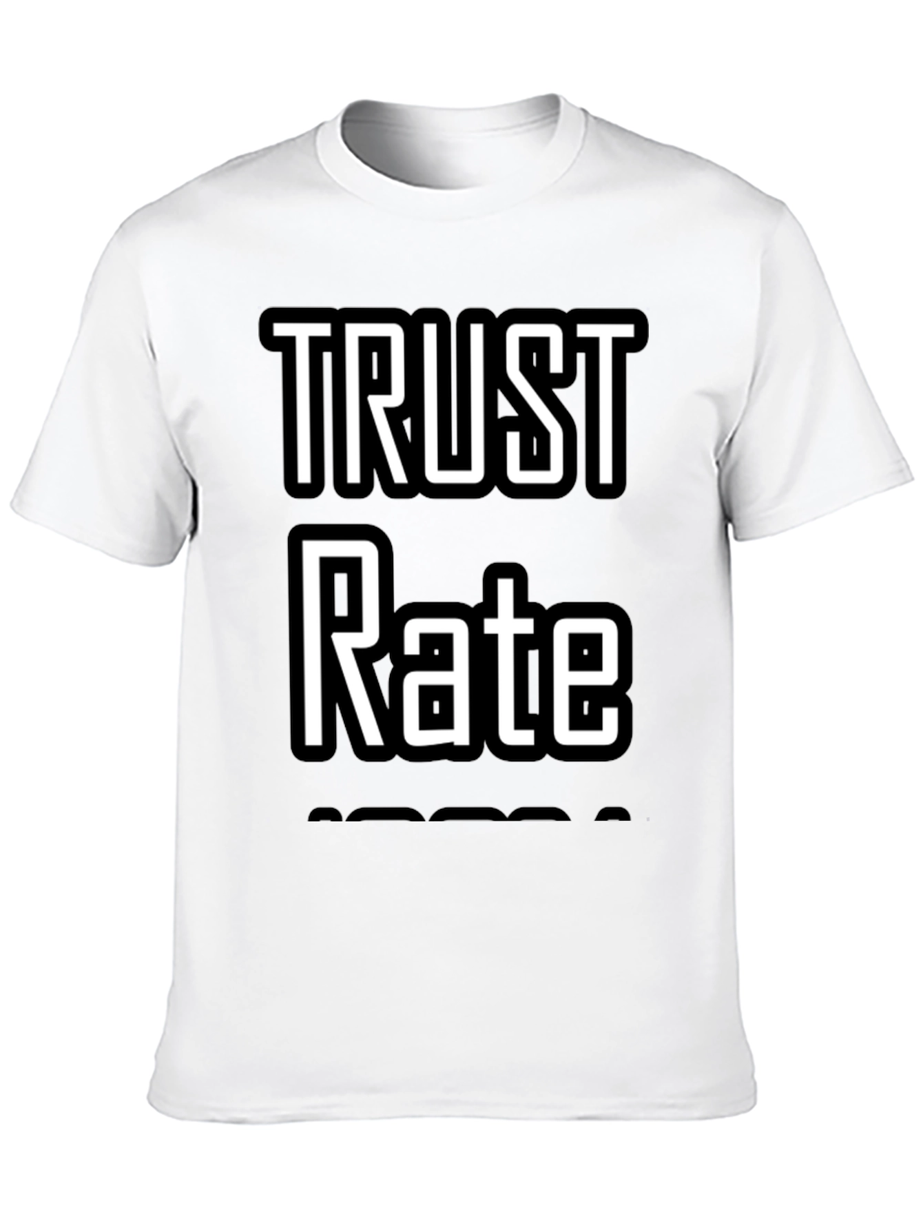 Trust Rate T-Shirt - Black Graphic Tee