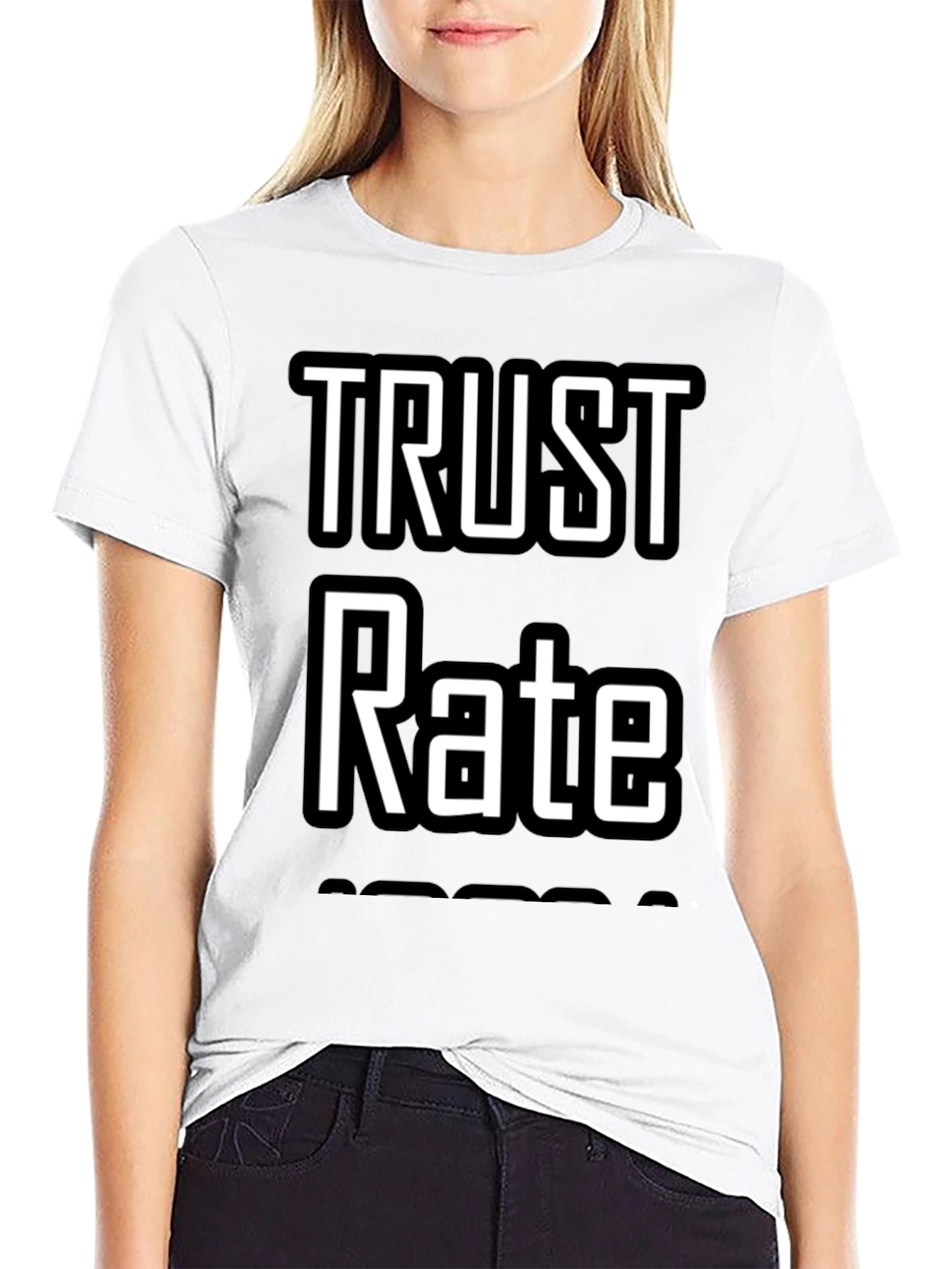 Trust Rate T-Shirt - Black Graphic Tee