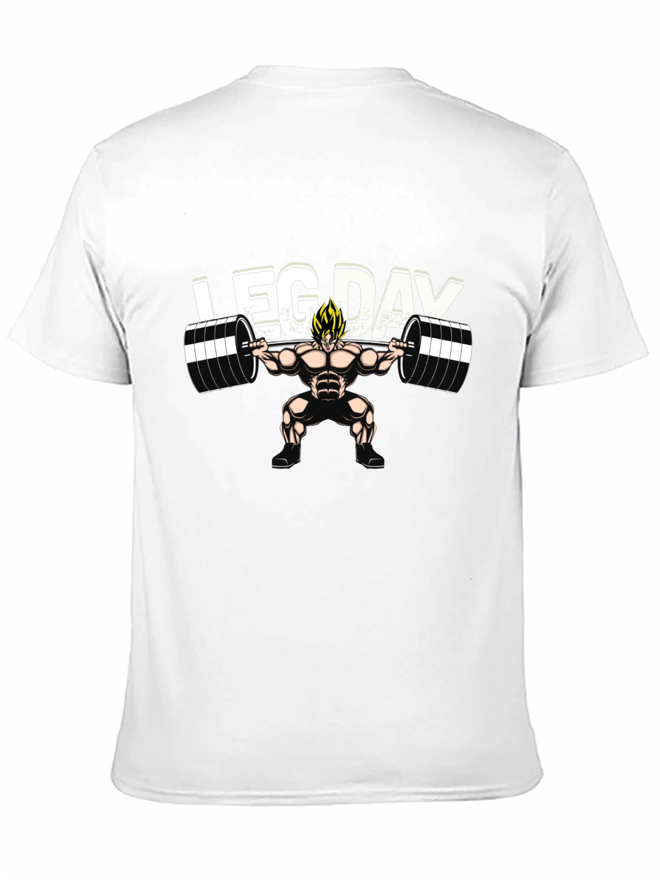 Leg Day Anime T-Shirt - Black