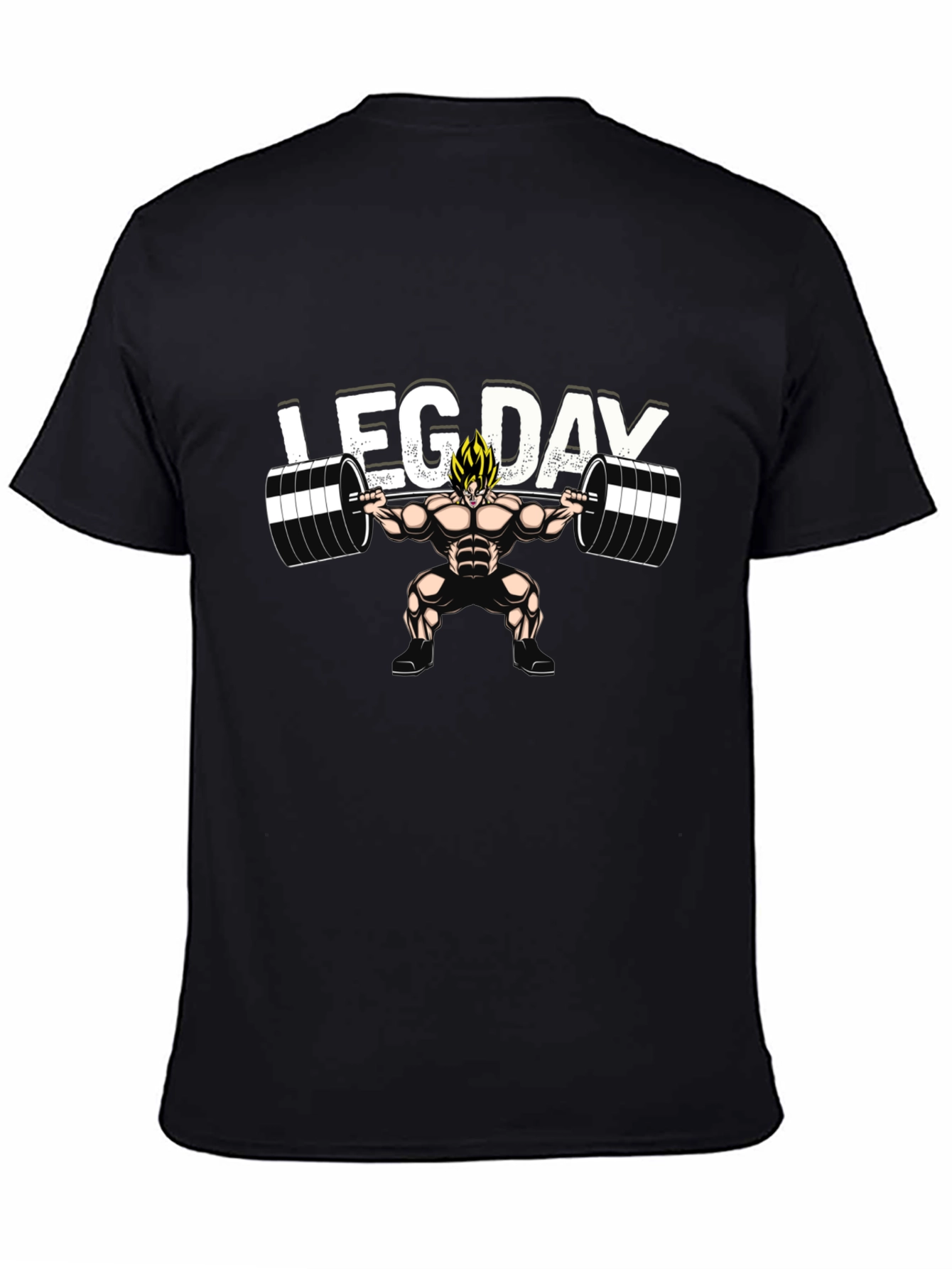 Leg Day Anime T-Shirt - Black
