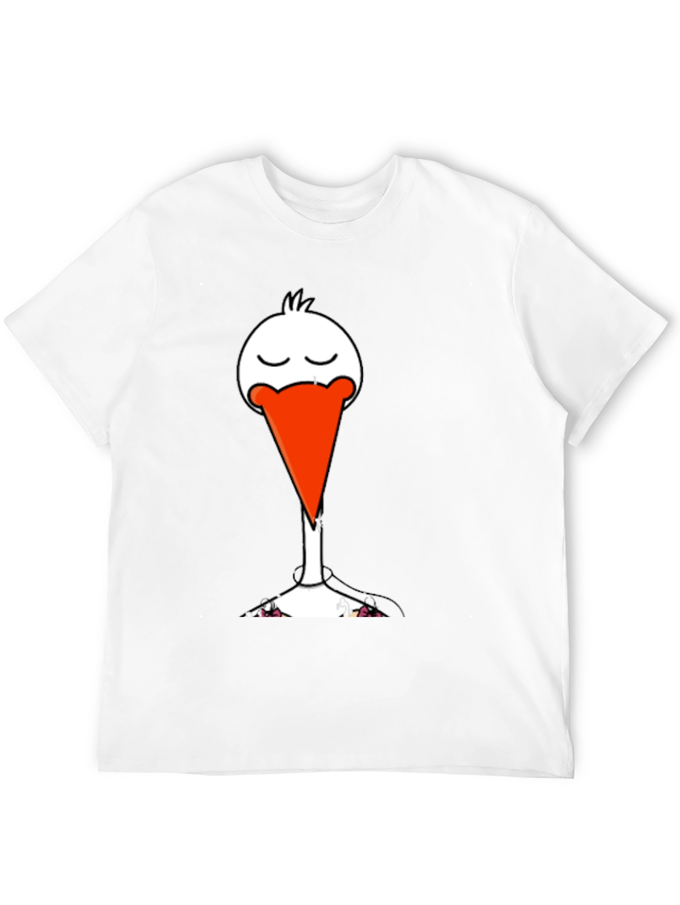Funny Goose T-Shirt - Quirky Cartoon Bird Tee