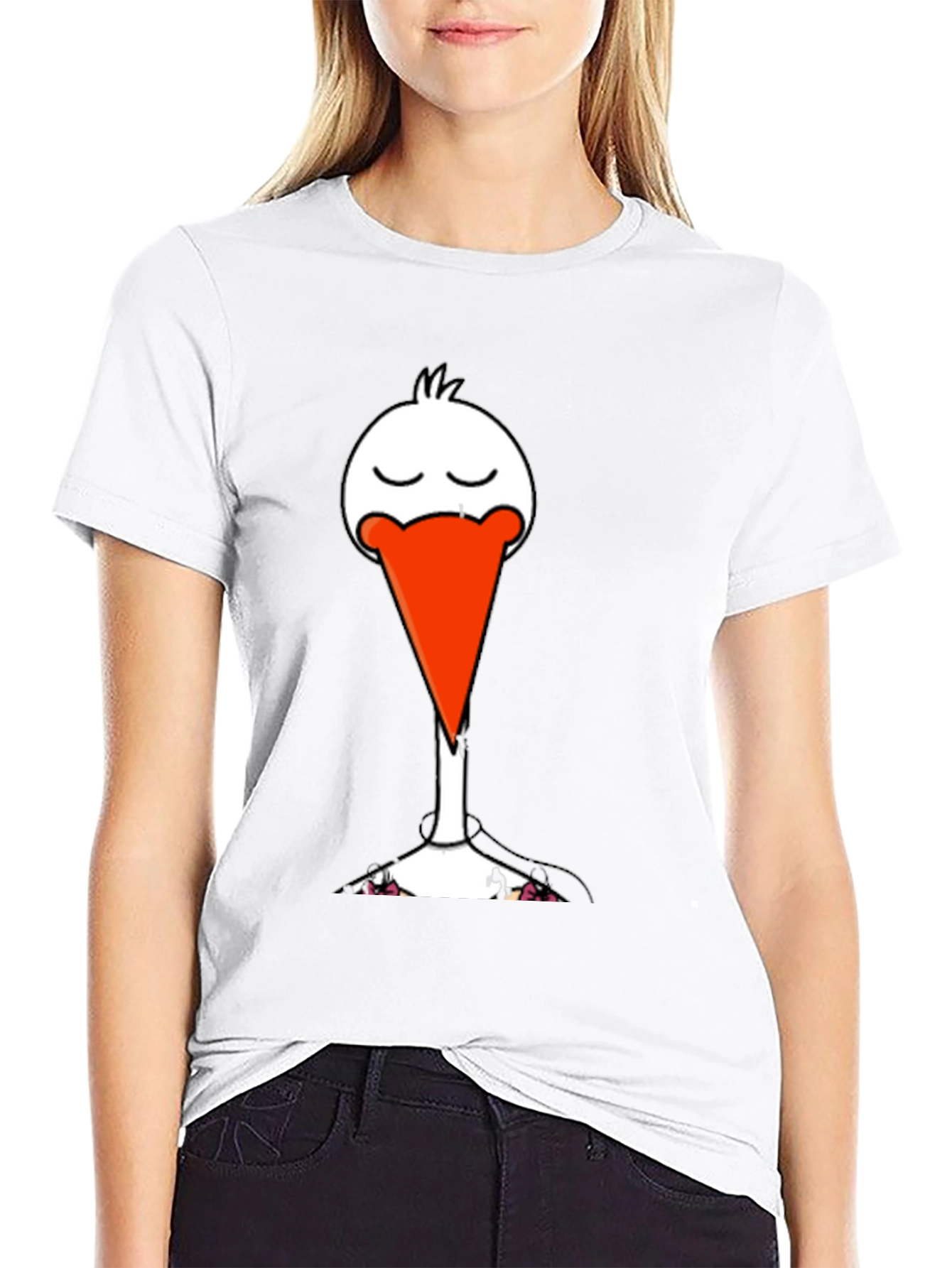 Funny Goose T-Shirt - Quirky Cartoon Bird Tee