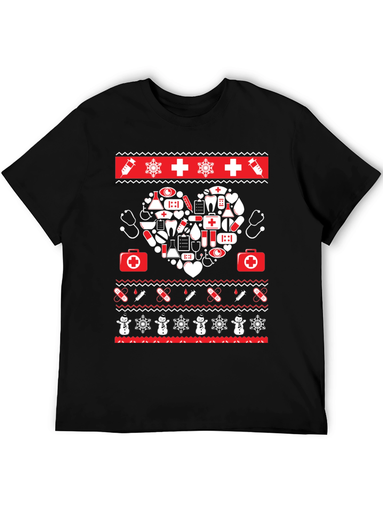 Nurse Ugly Christmas Sweater T-Shirt