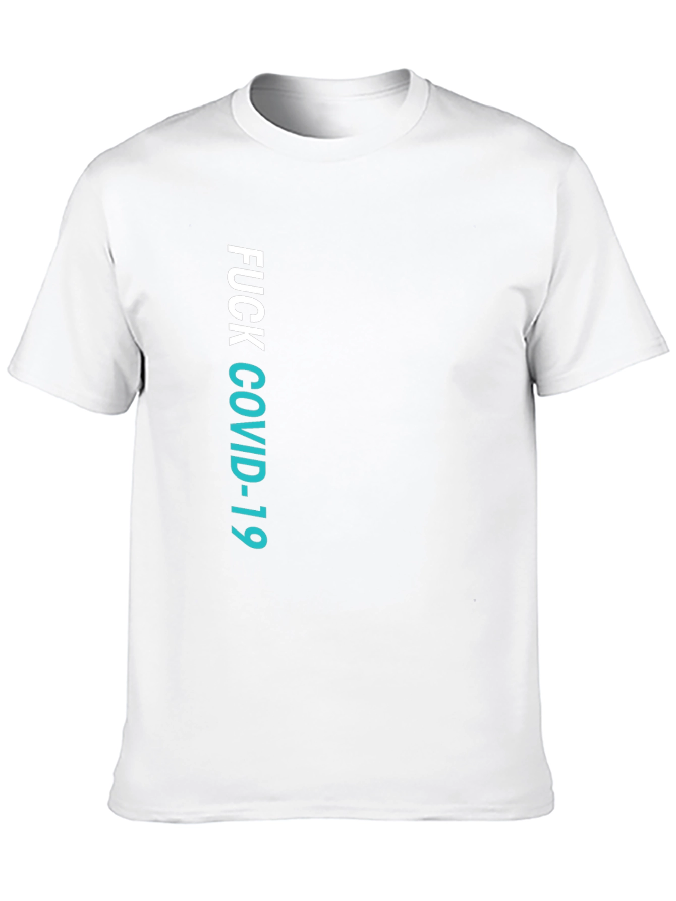 Fuck COVID-19 Graphic Tee - Black Crew Neck T-Shirt