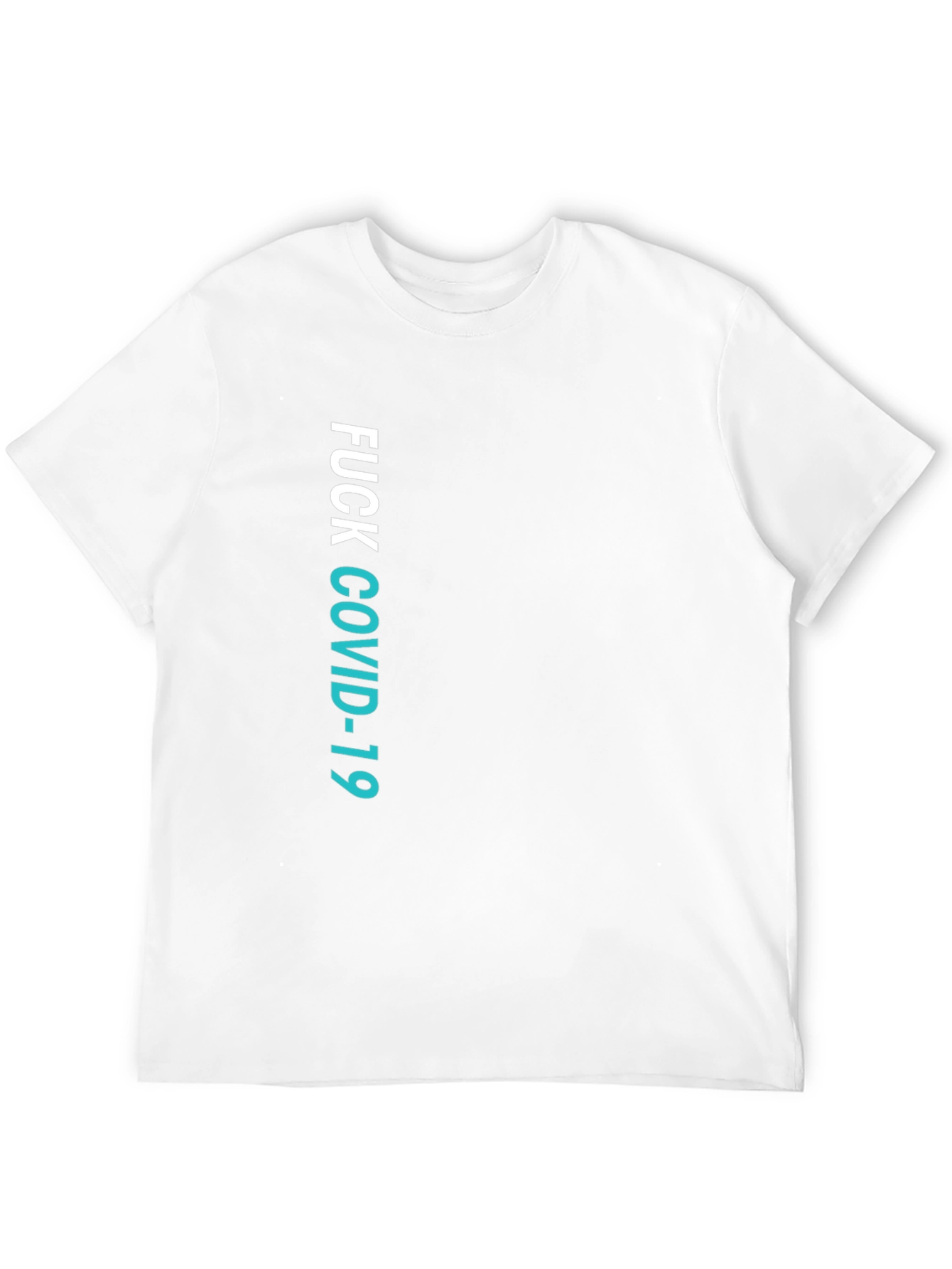 Fuck COVID-19 Graphic Tee - Black Crew Neck T-Shirt