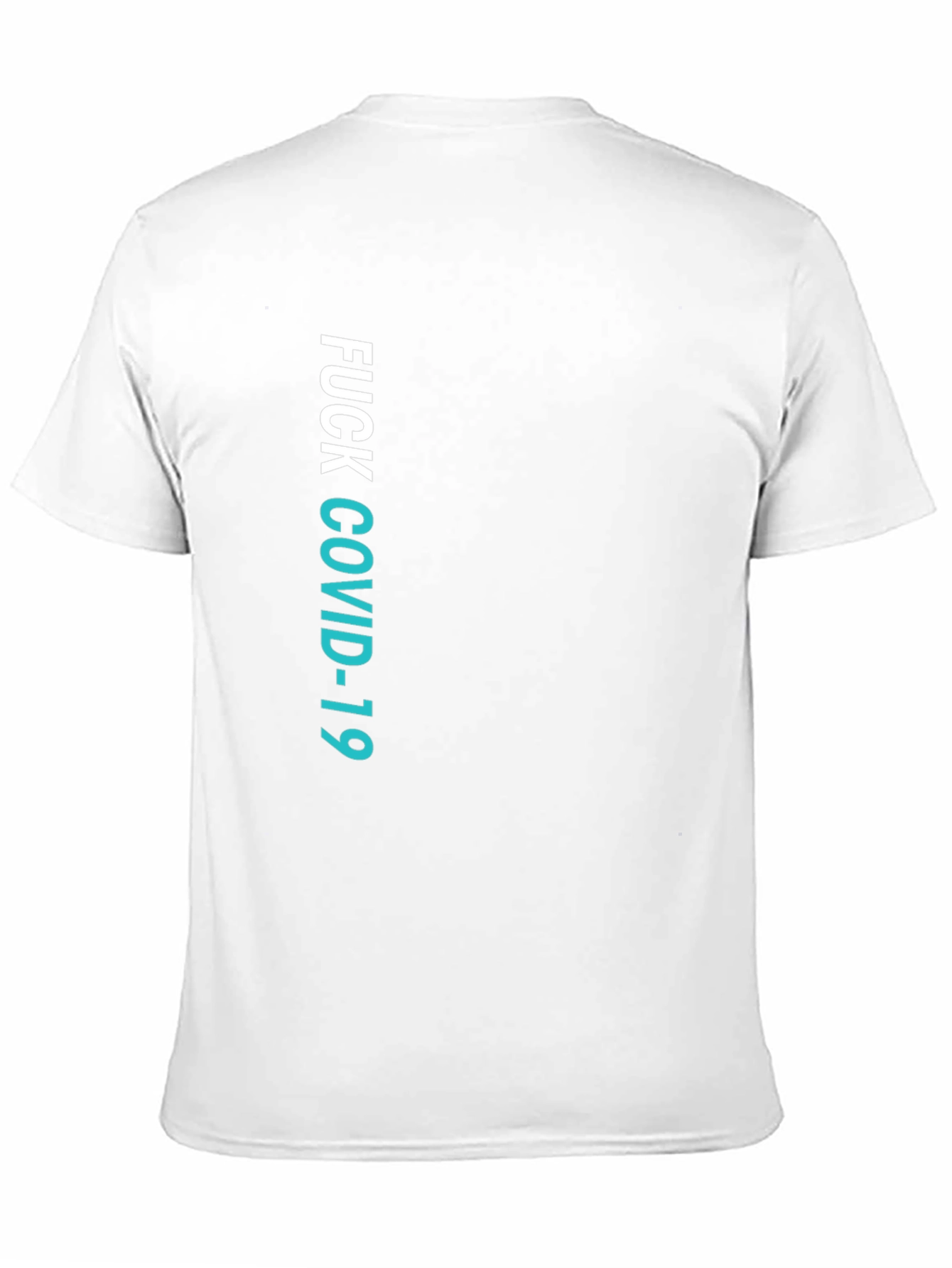 Fuck COVID-19 Graphic Tee - Black Crew Neck T-Shirt