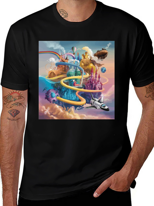 Fantasy World Graphic Tee - Unique Design