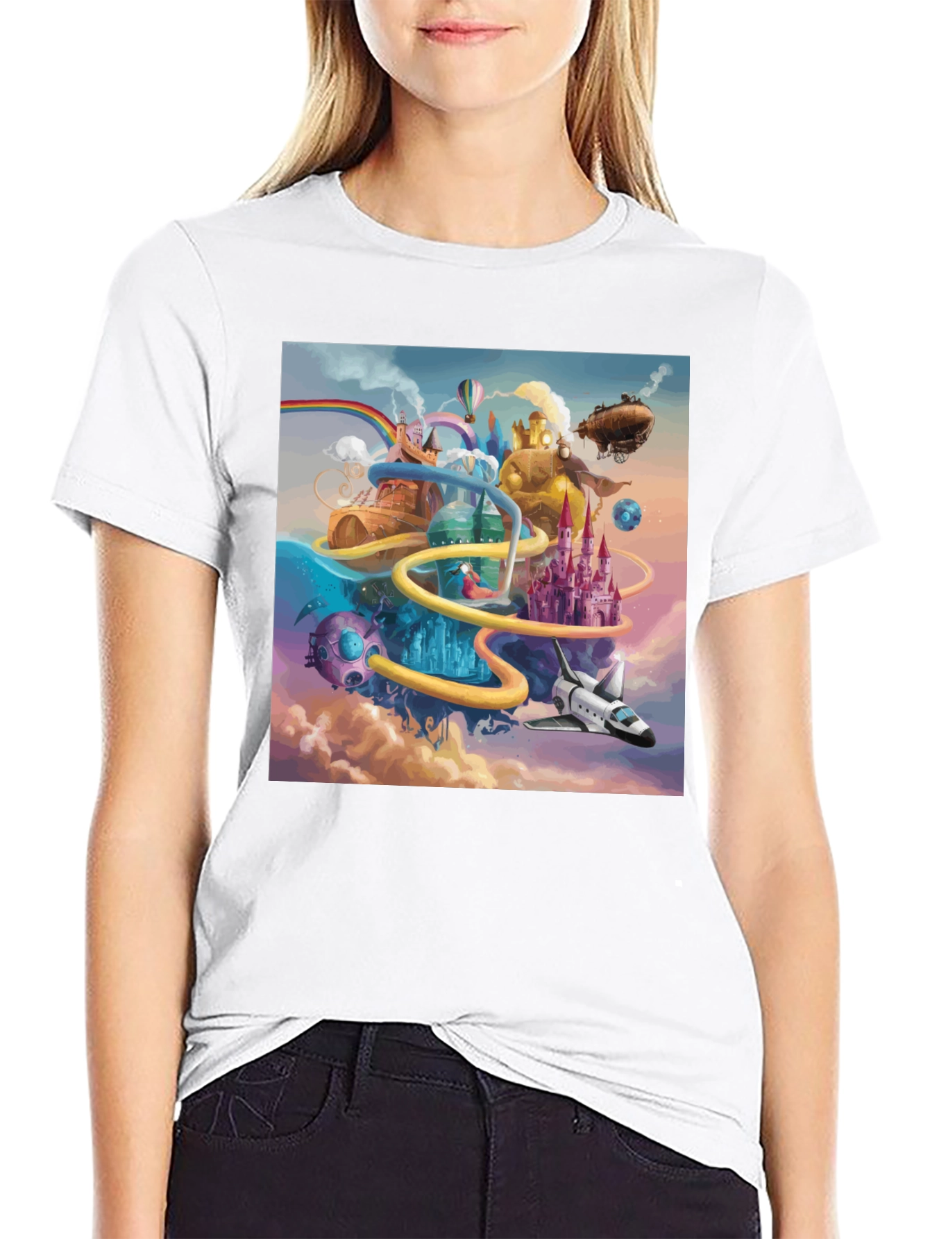 Fantasy World Graphic Tee - Unique Design