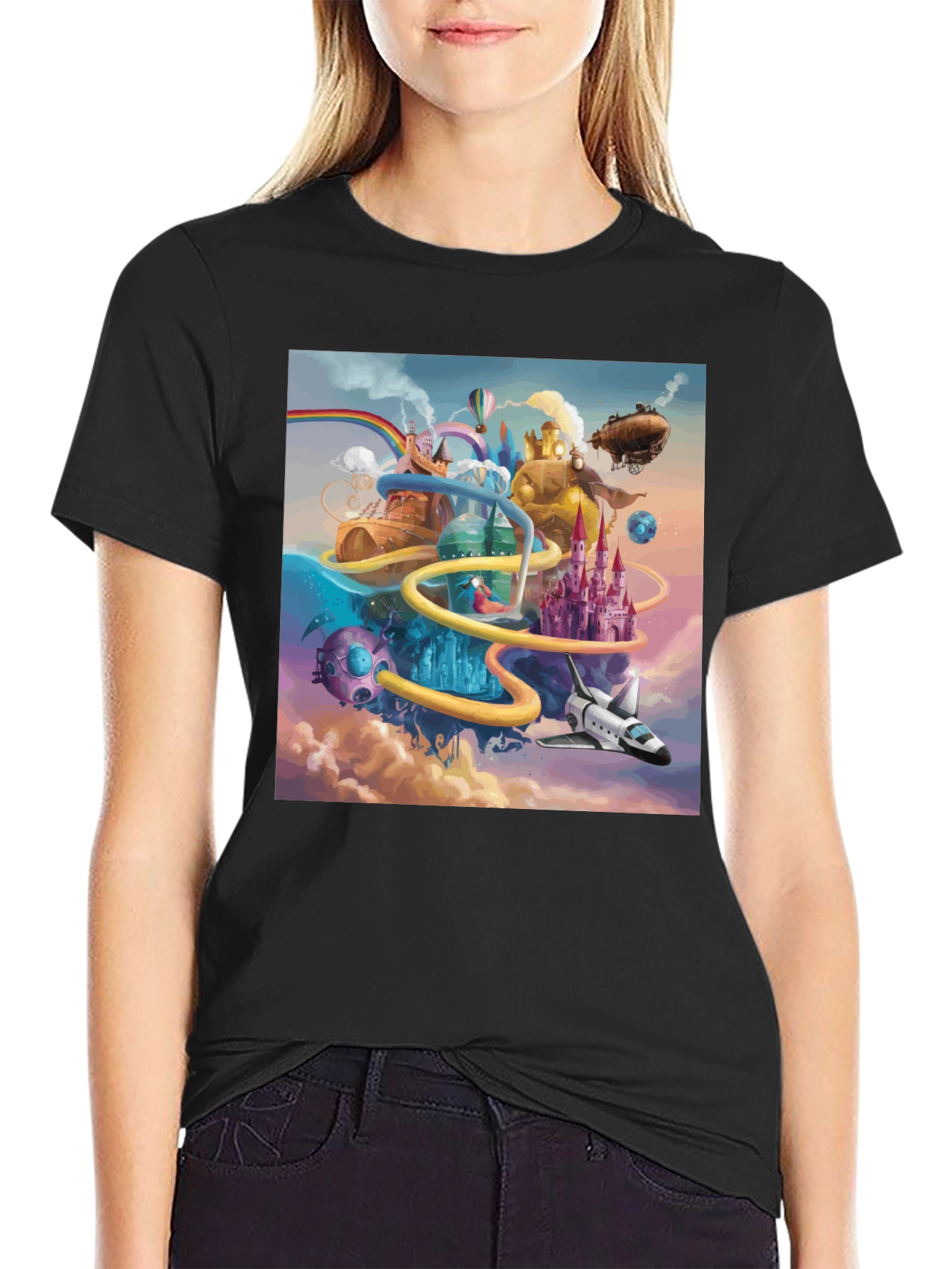 Fantasy World Graphic Tee - Unique Design