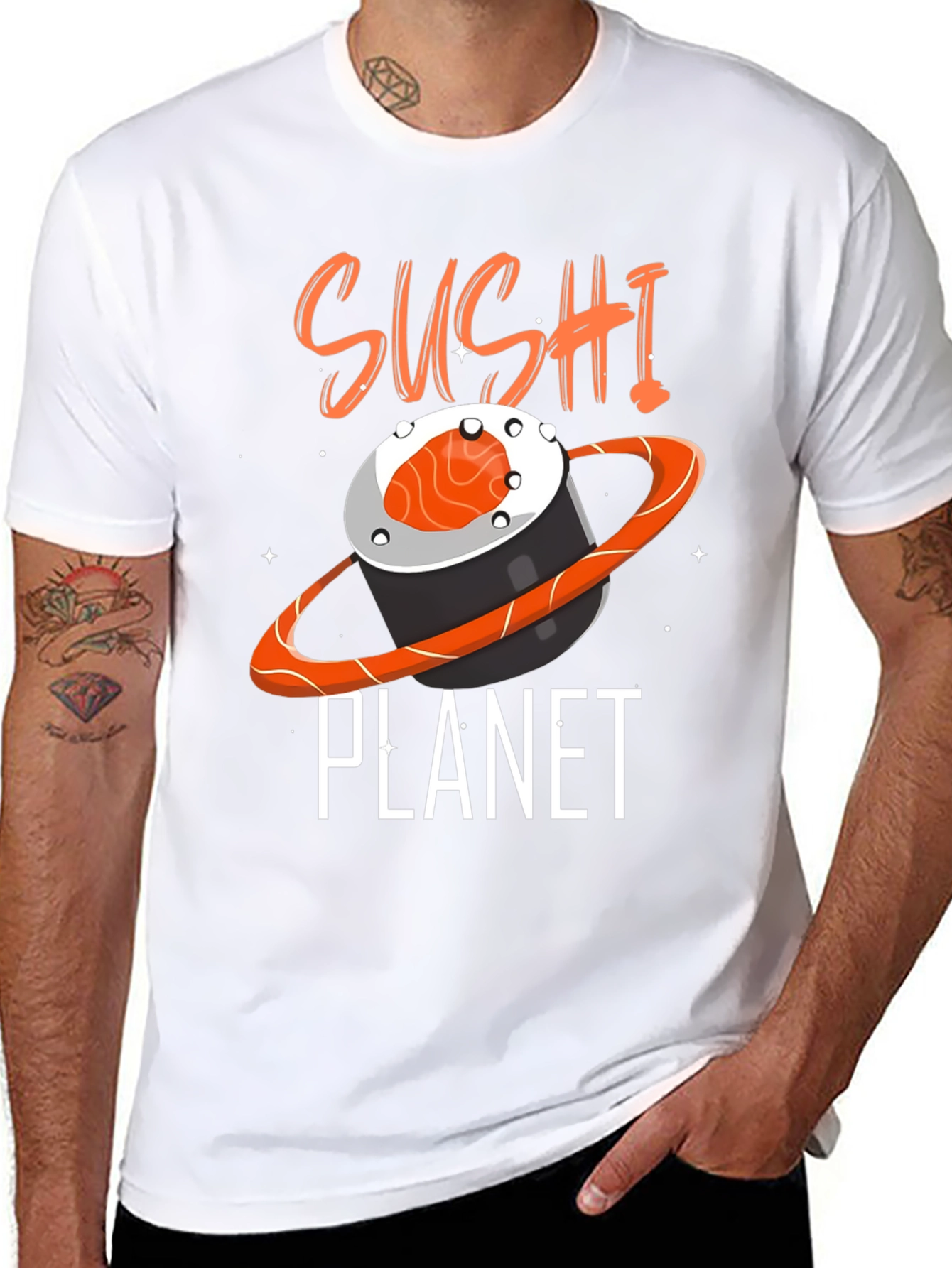 Sushi Planet Graphic Tee - Foodie Fashion