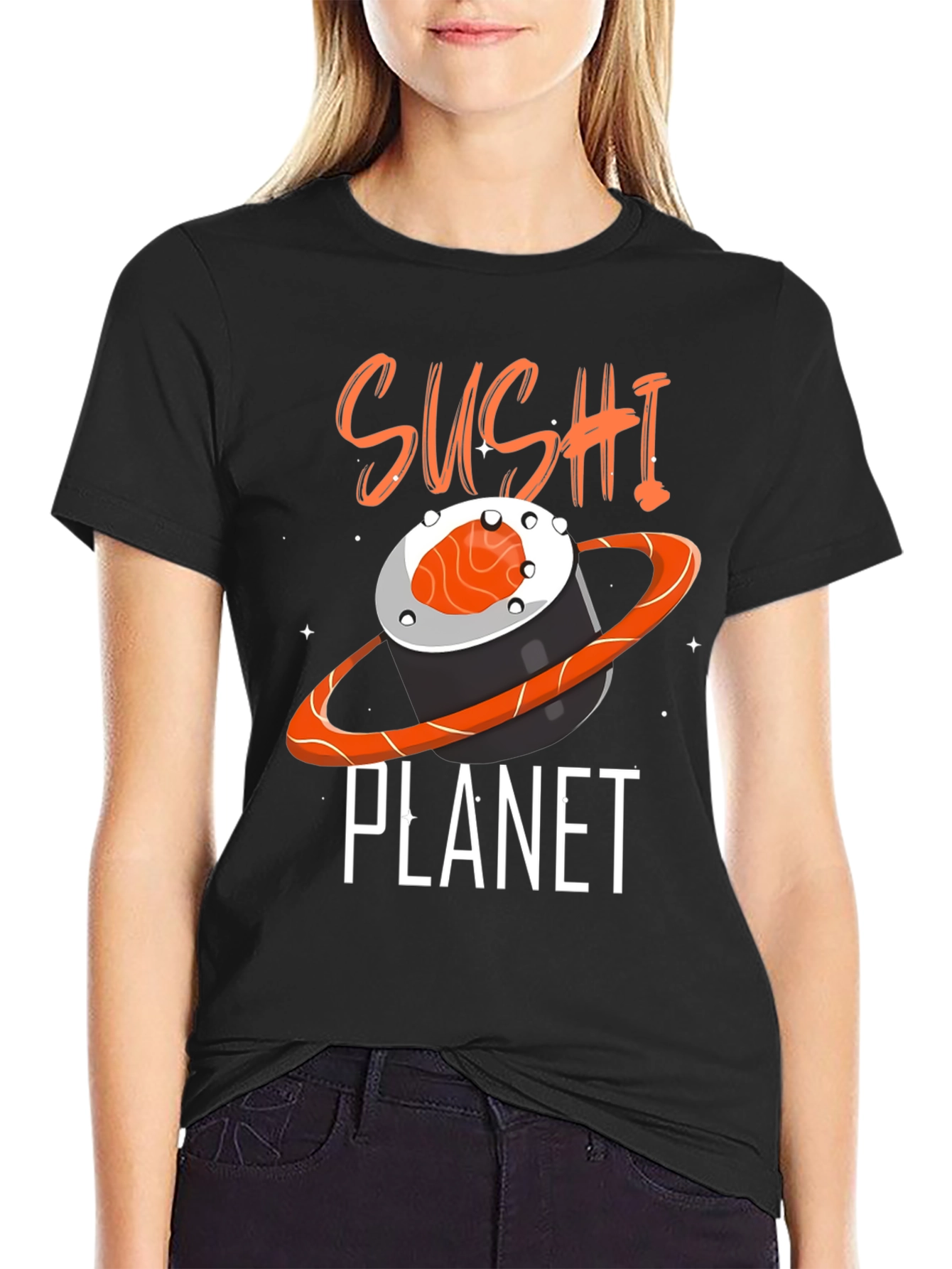 Sushi Planet Graphic Tee - Foodie Fashion