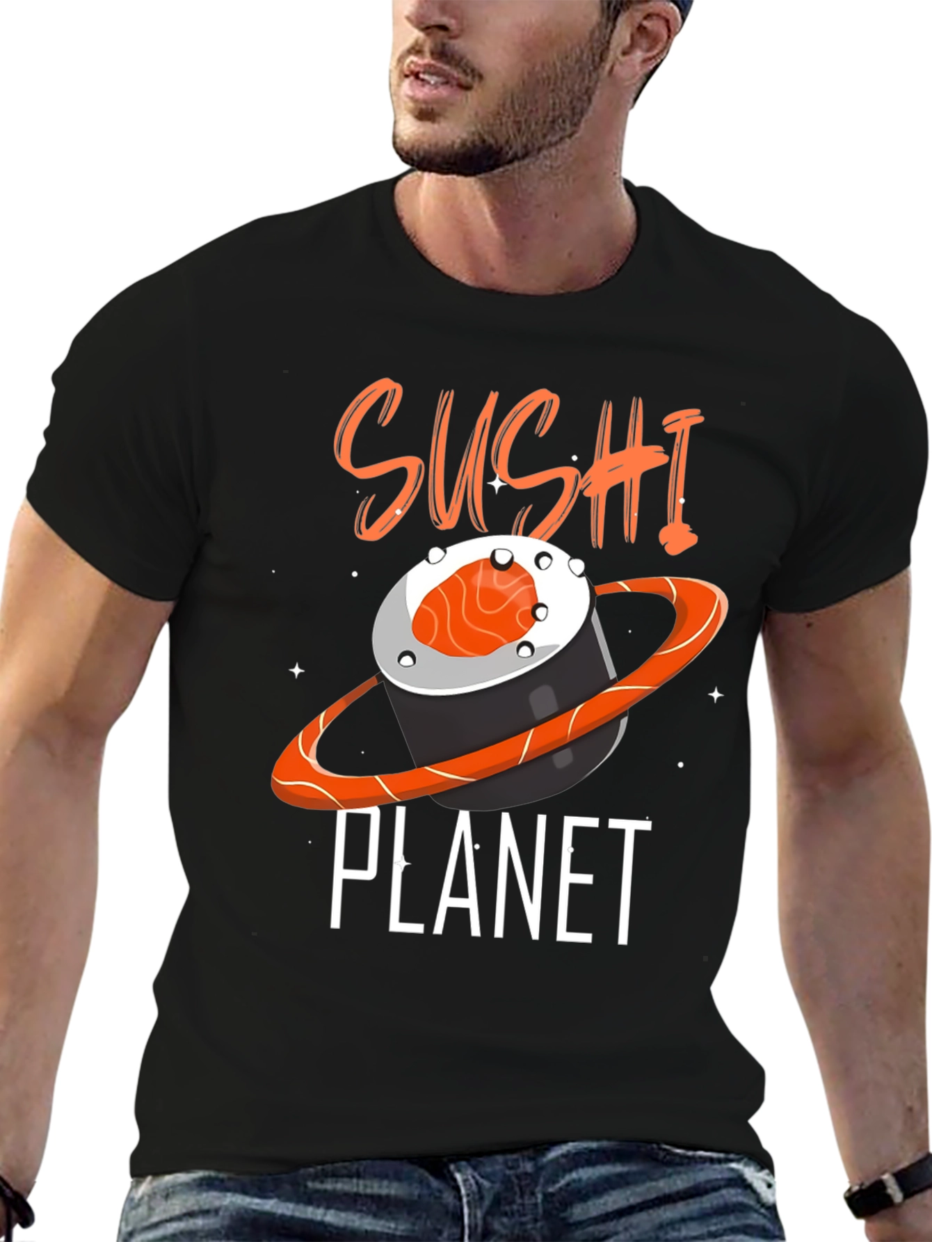 Sushi Planet Graphic Tee - Foodie Fashion