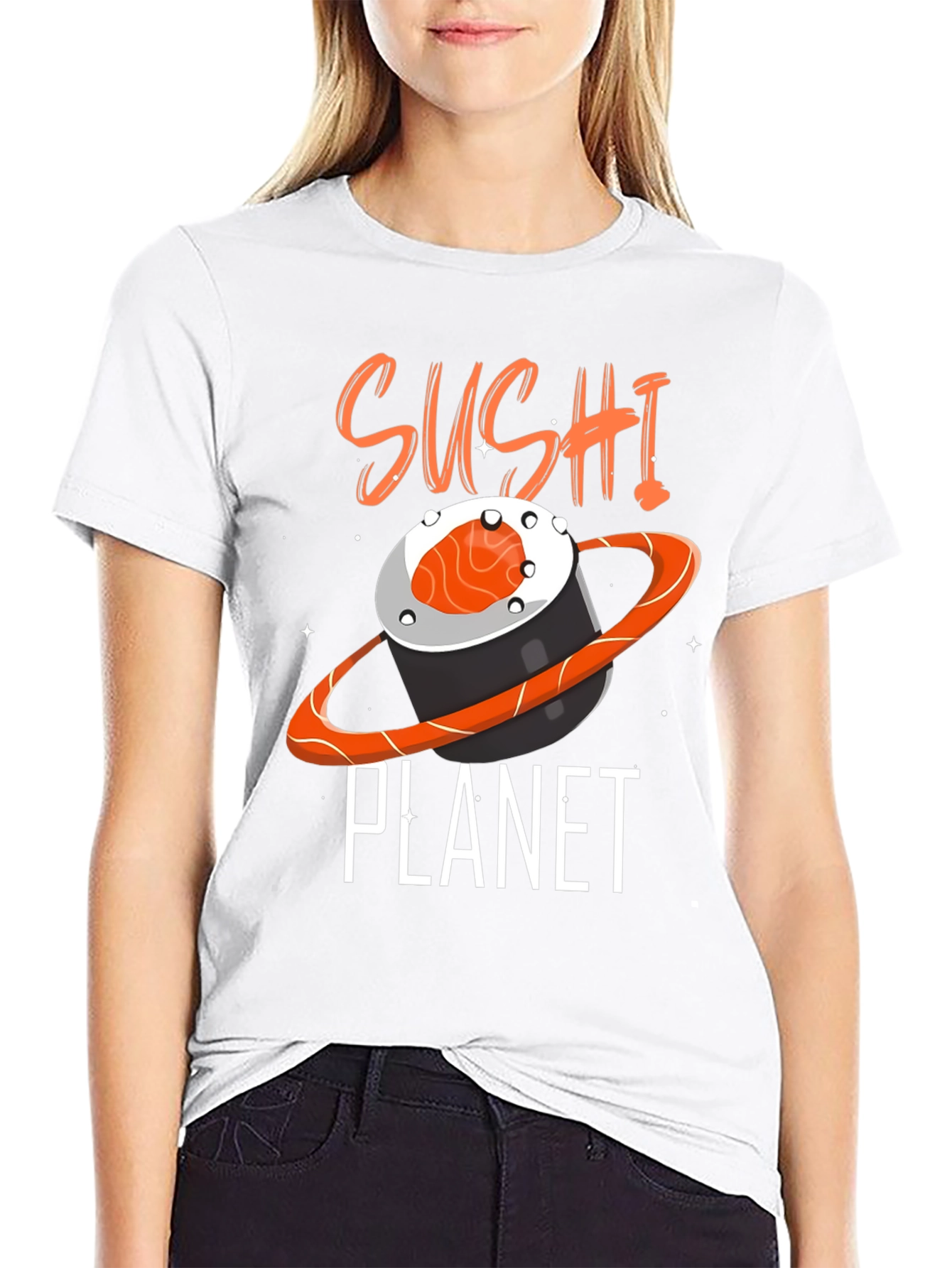 Sushi Planet Graphic Tee - Foodie Fashion