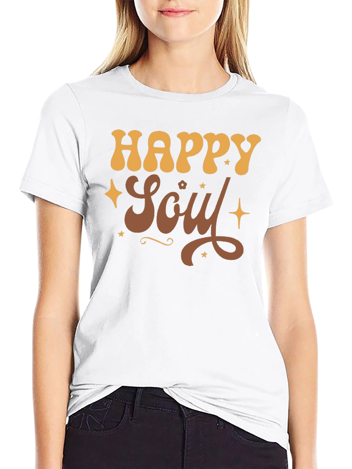 Happy Soul Graphic T-Shirt - Retro Style